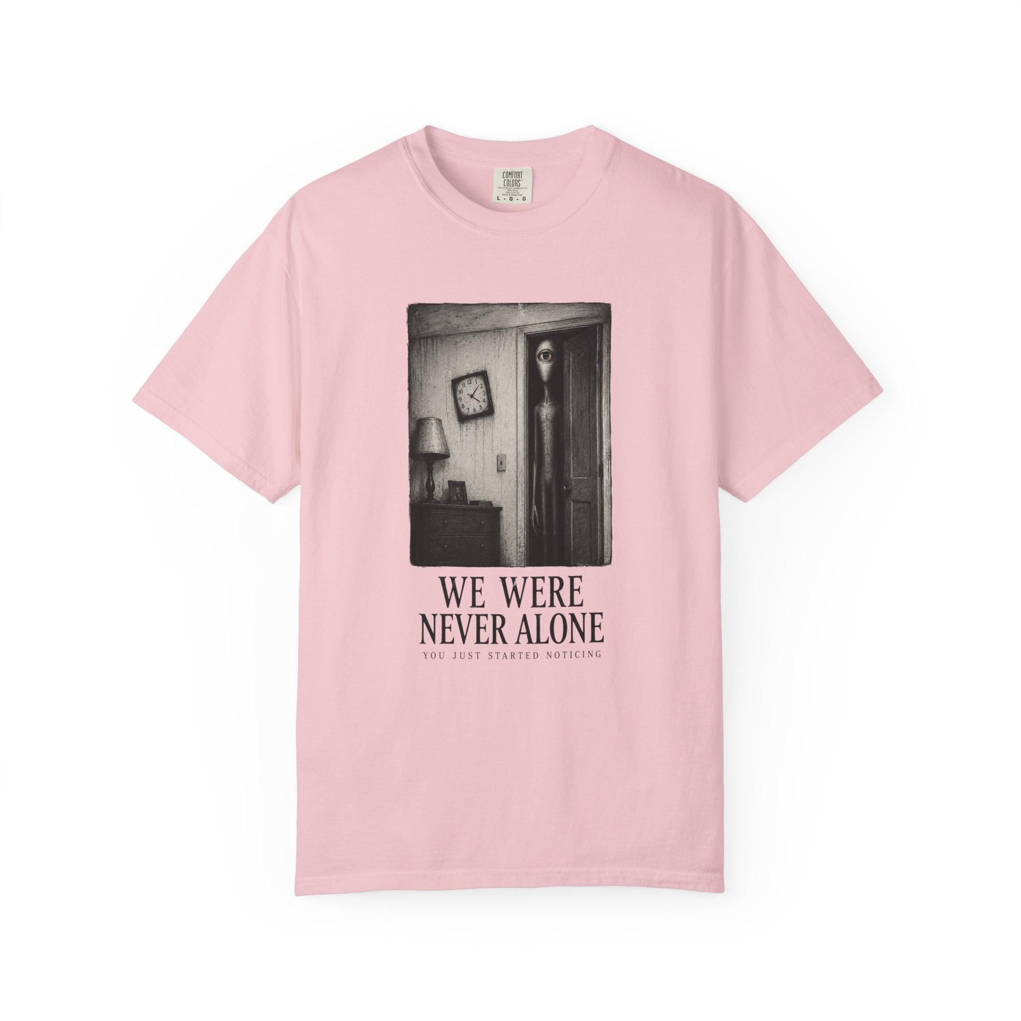We Were Never Alone Alien Horror T-Shirt