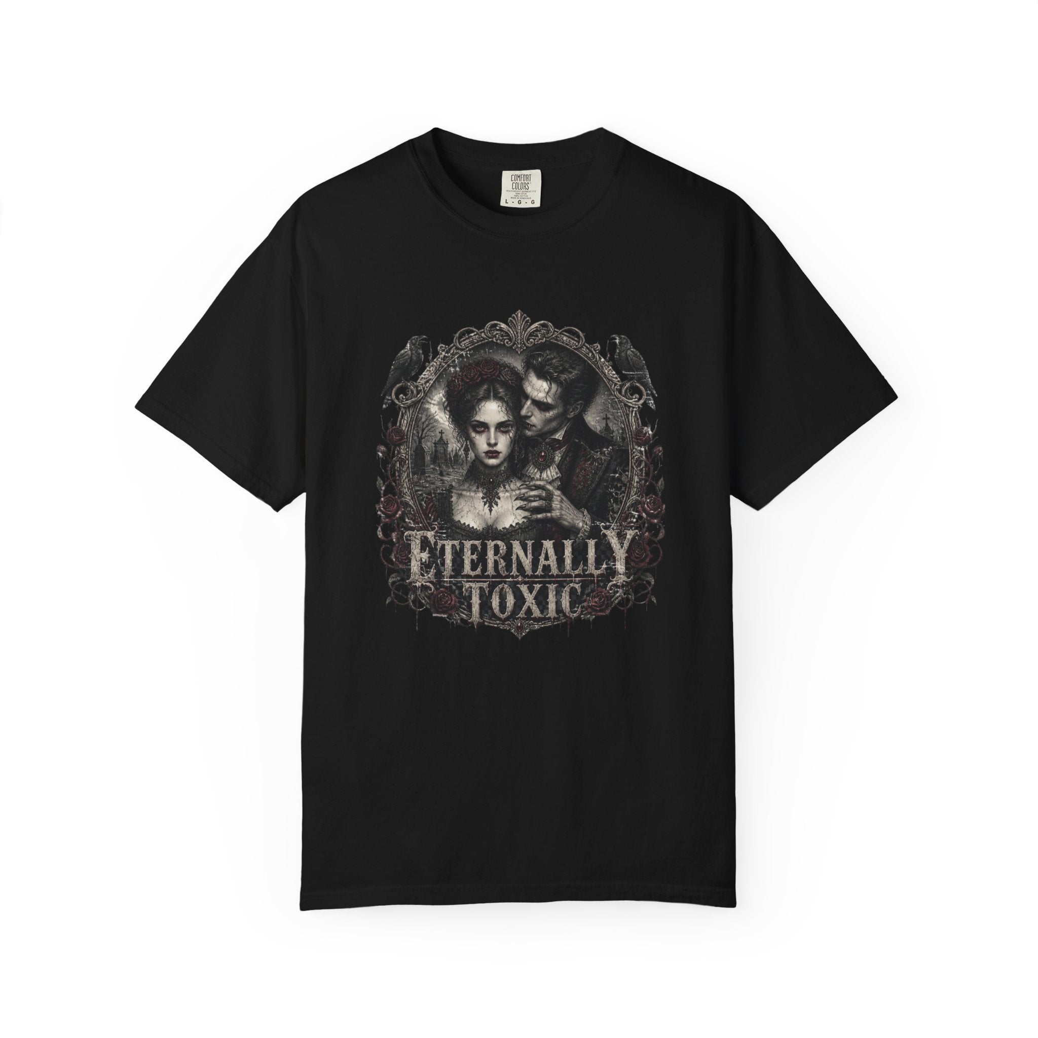 Eternally Toxic Gothic Vampire T-Shirt – Vintage Dark Romance Horror Tee