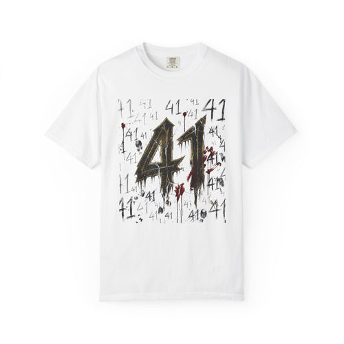 41 Graphic T-Shirt — Distressed Grunge Song Tee