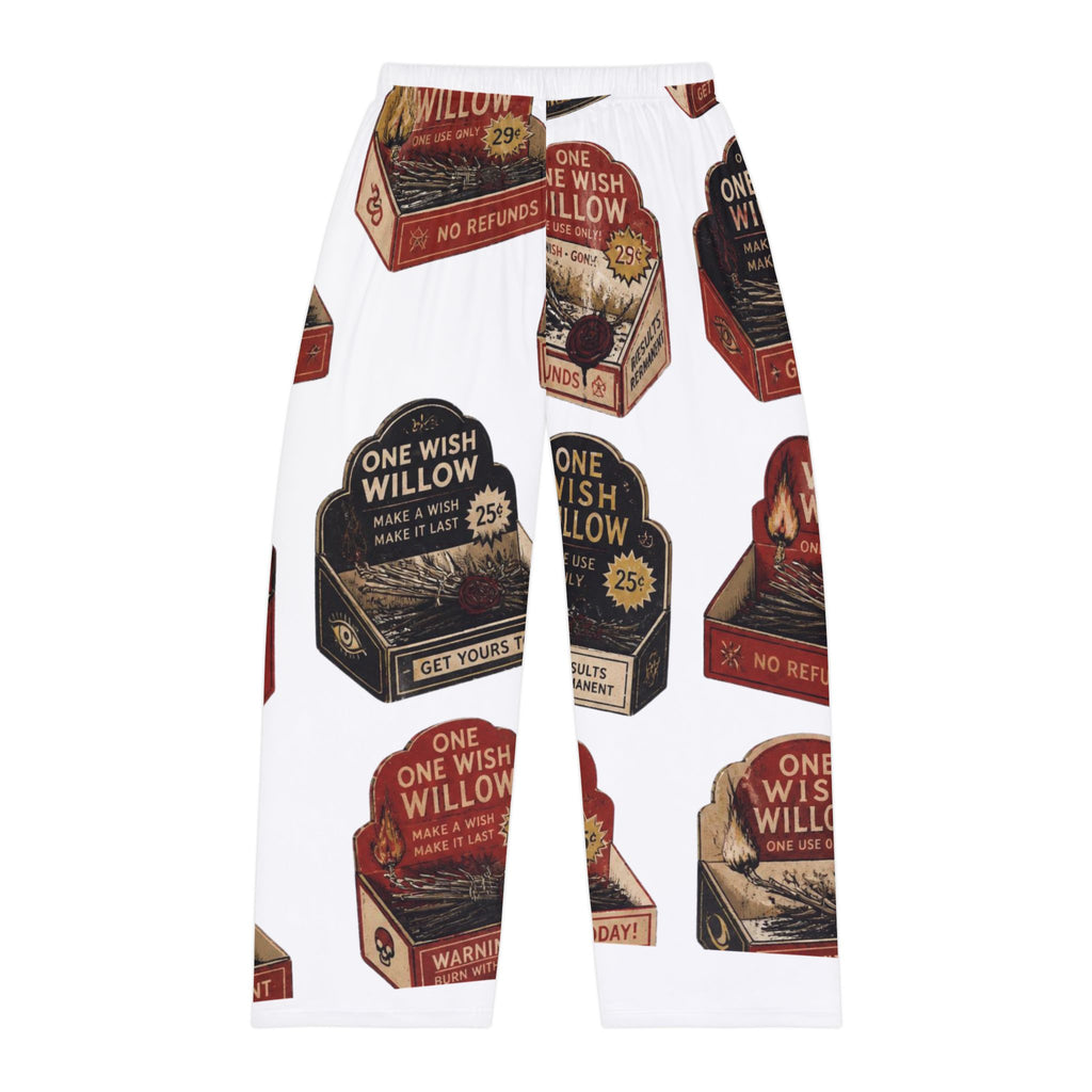 One Wish Willow Pajama Pants — Vintage Matchbox Print Sleep Lounge Pants
