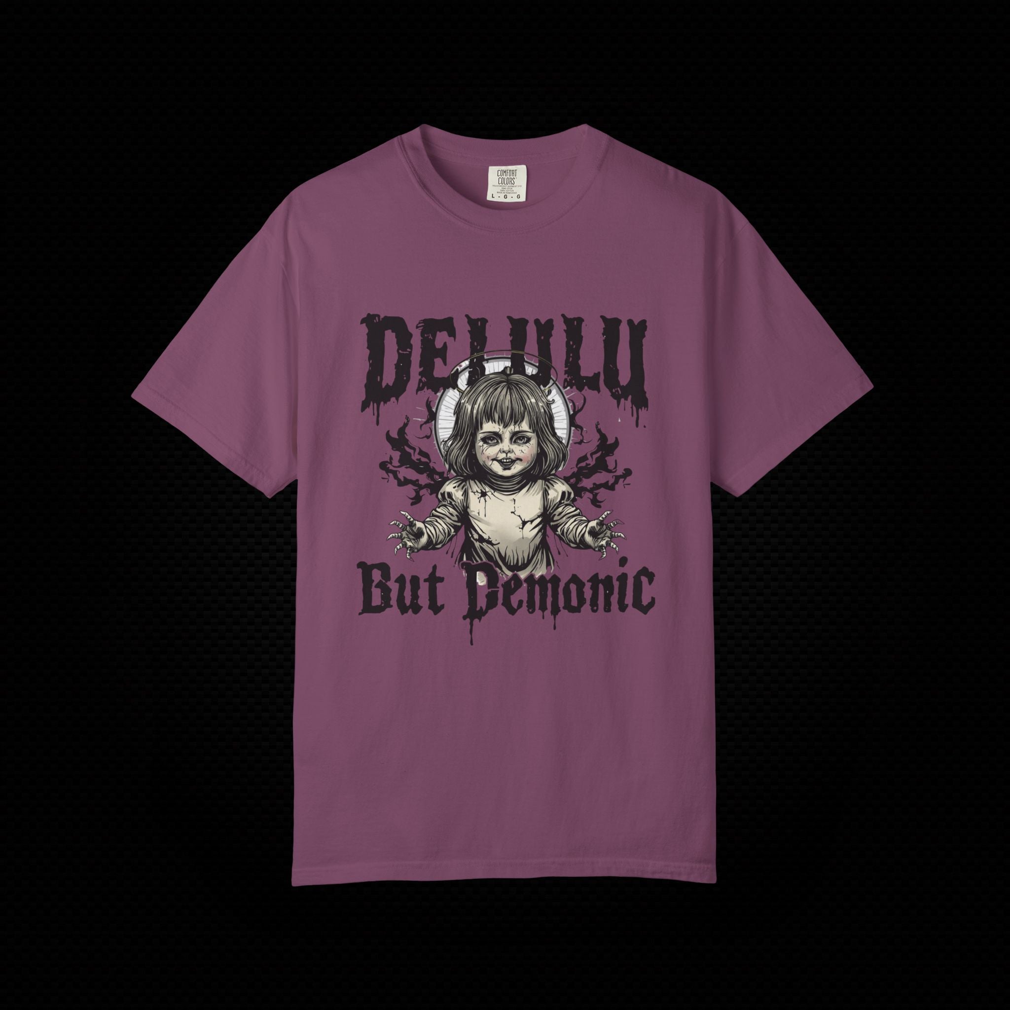Delulu but Demonic Creepy Doll T-Shirt