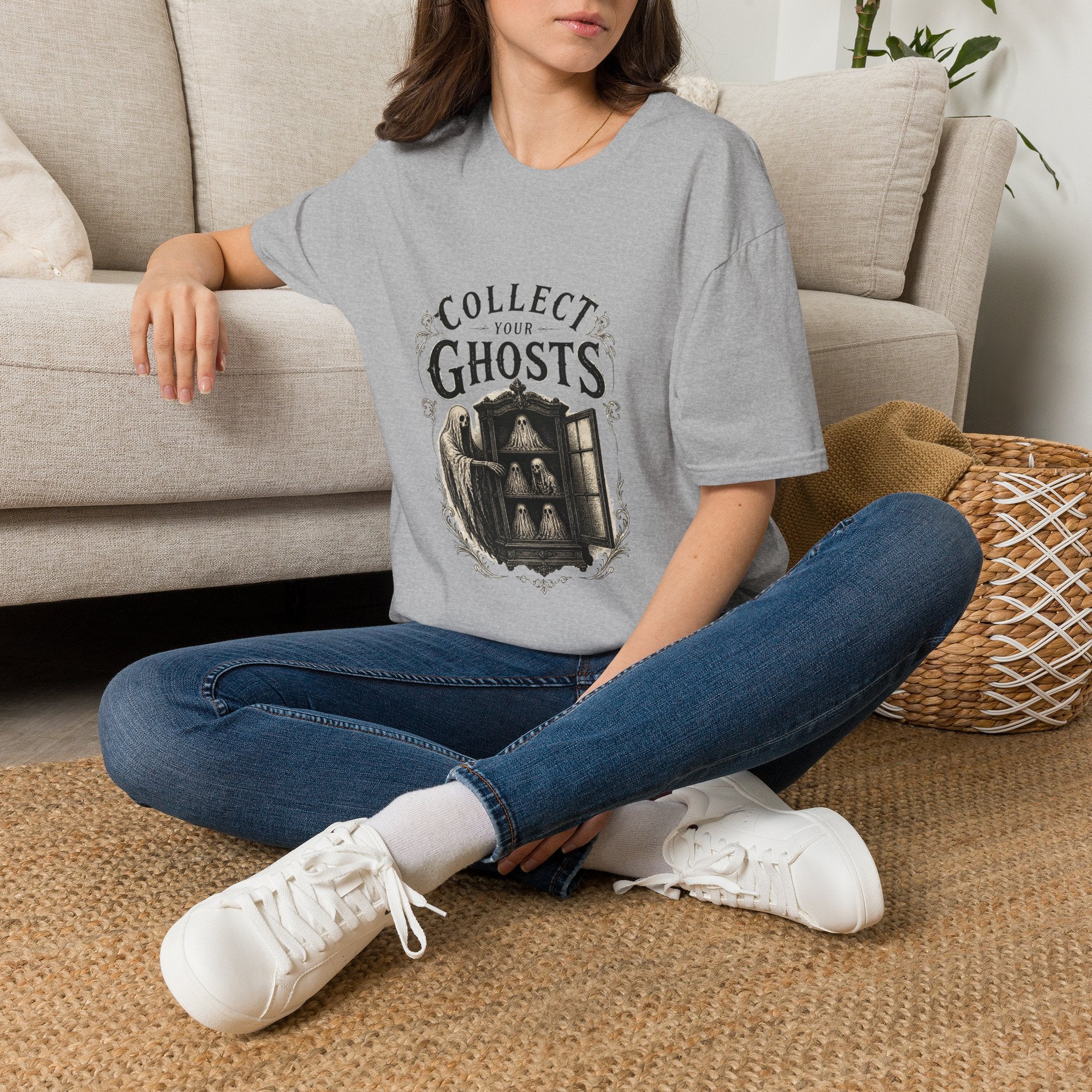 Collect Your Ghosts T-Shirt — Vintage Haunted Illustration Tee