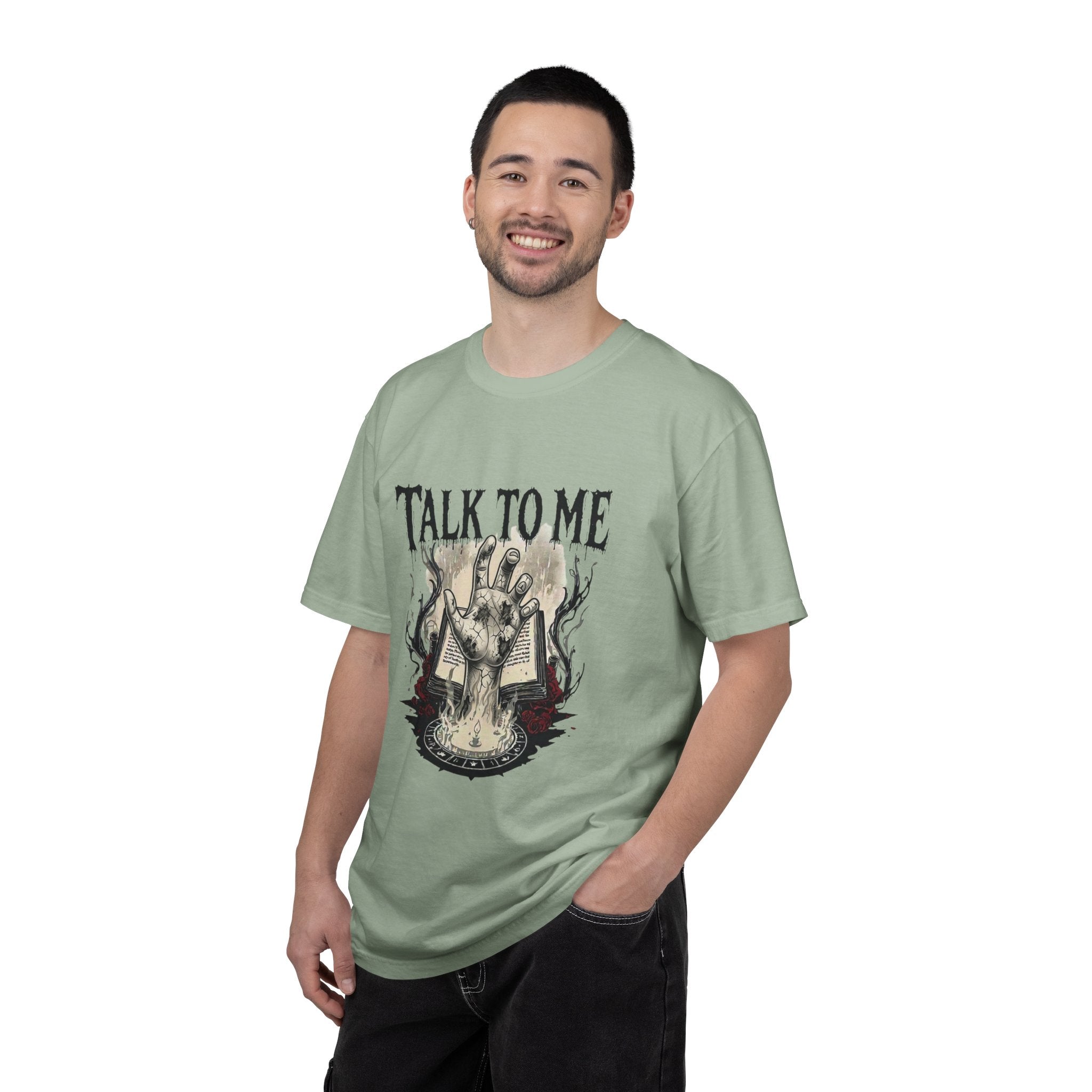 Talk To Me Occult T-Shirt — Haunted Ouija Hand Graphic Tee