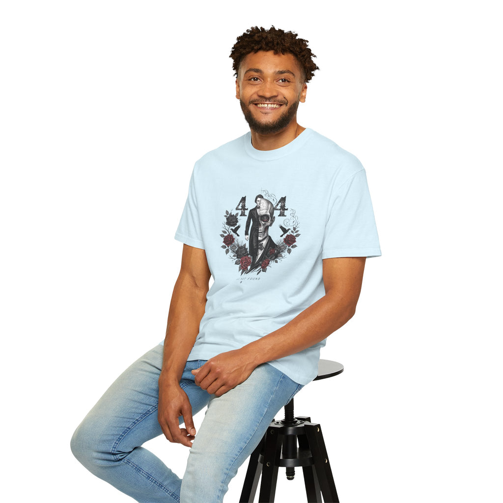 404 Coded Soul Not Found Gothic T-Shirt – Victorian Zombie Horror Graphic Tee