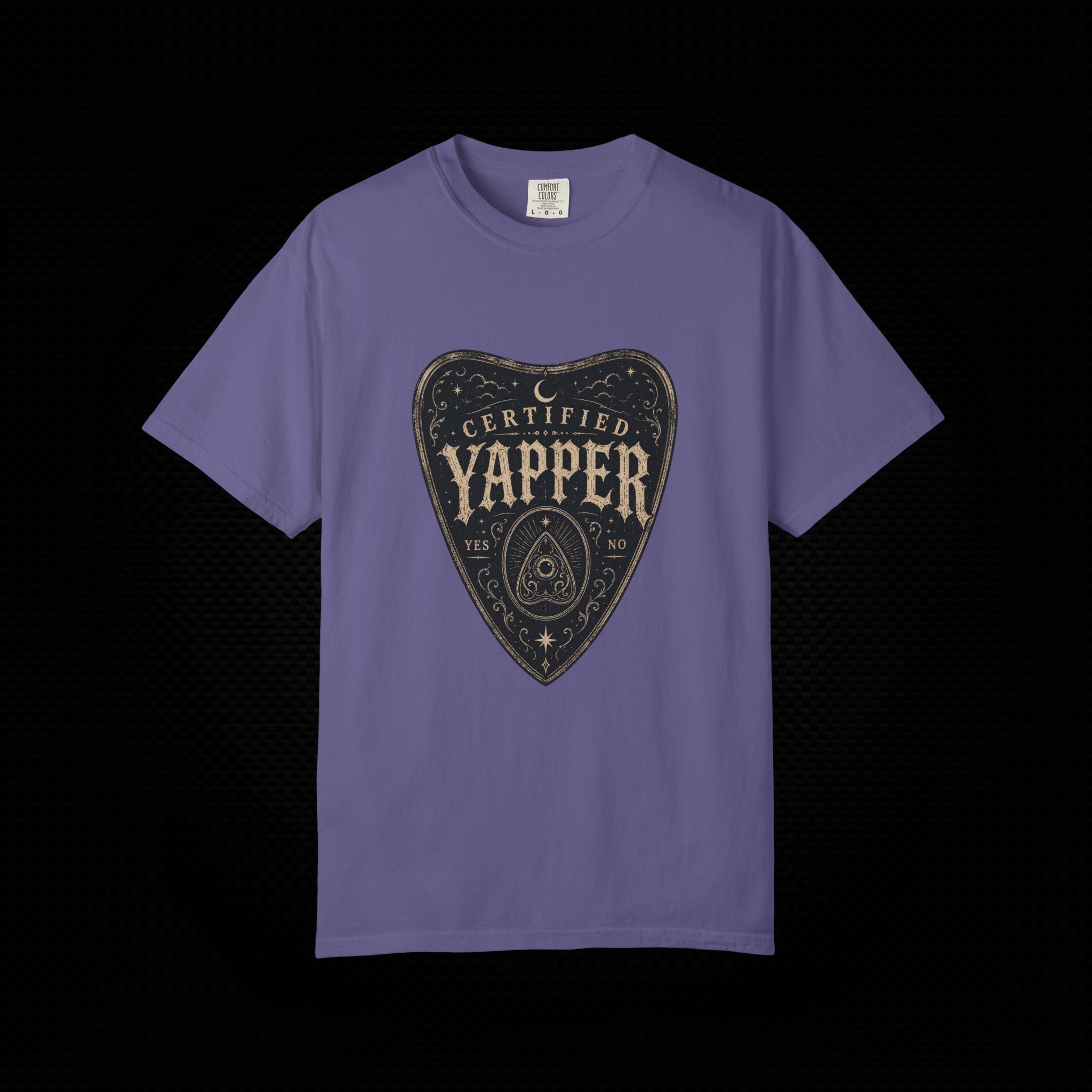 Certified Yapper Gothic Planchette T-Shirt