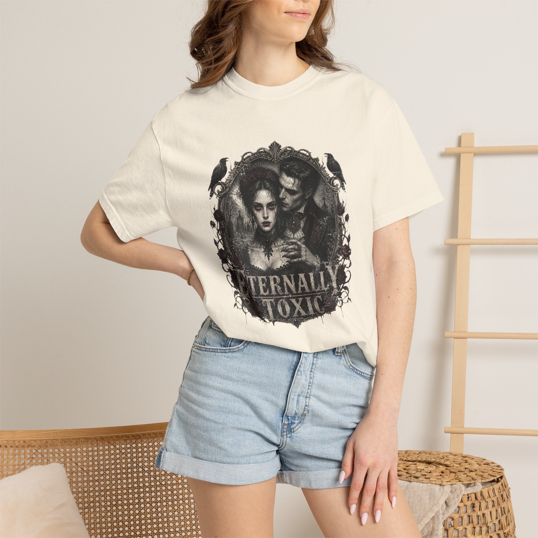 Eternally Toxic Gothic Vampire T-Shirt – Vintage Dark Romance Horror Tee