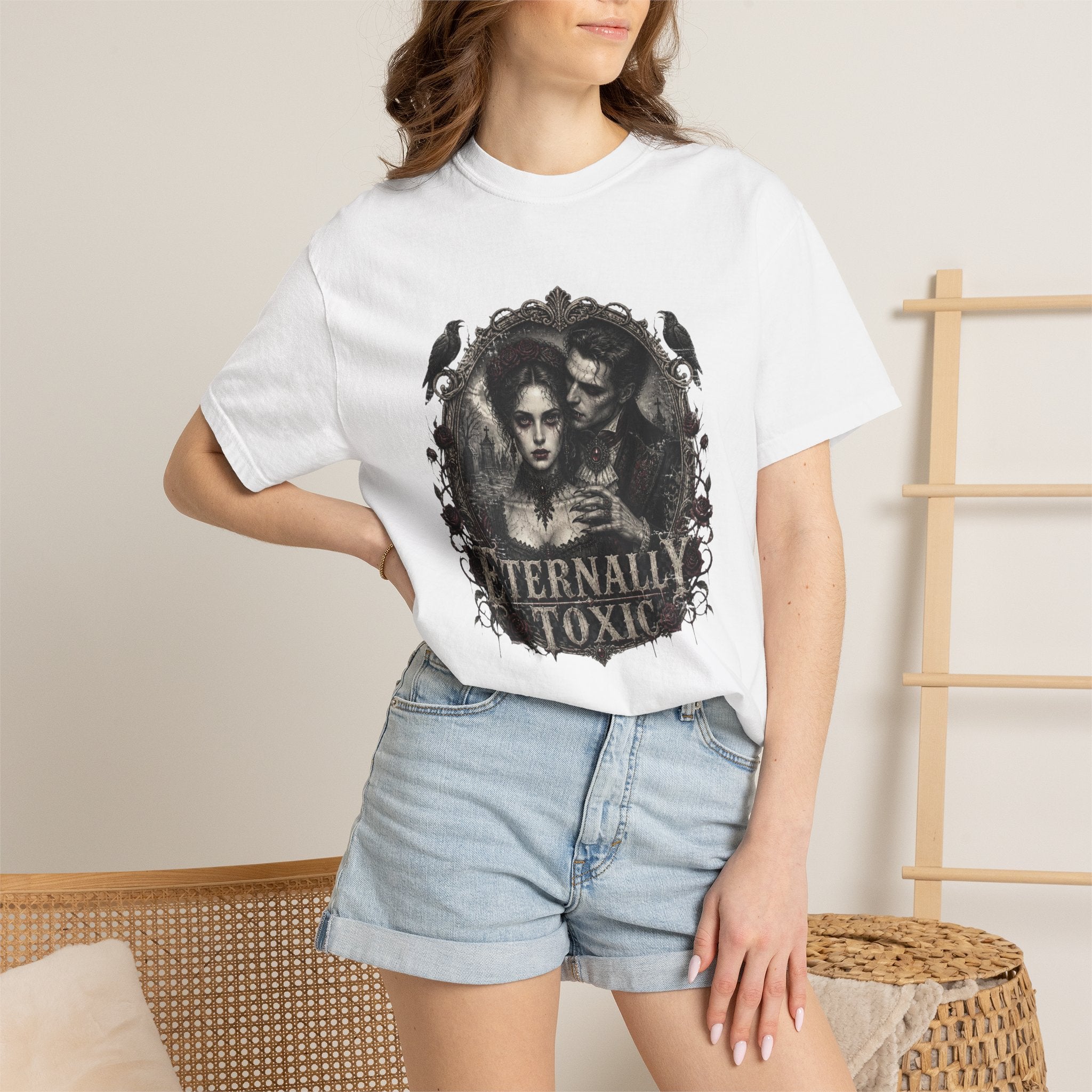 Eternally Toxic Gothic Vampire T-Shirt – Vintage Dark Romance Horror Tee