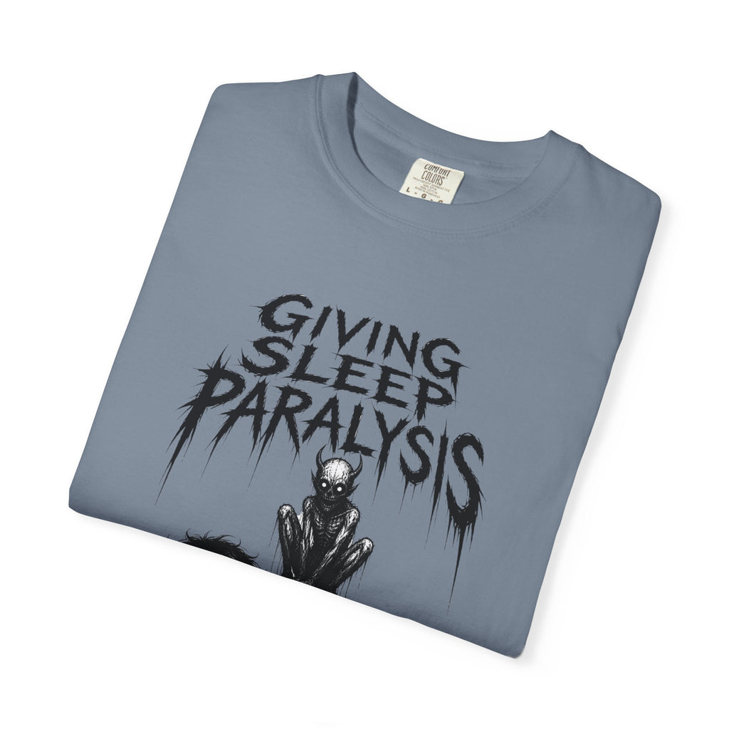 Sleep Paralysis Horror T-Shirt — "Giving Sleep Paralysis" Graphic Tee
