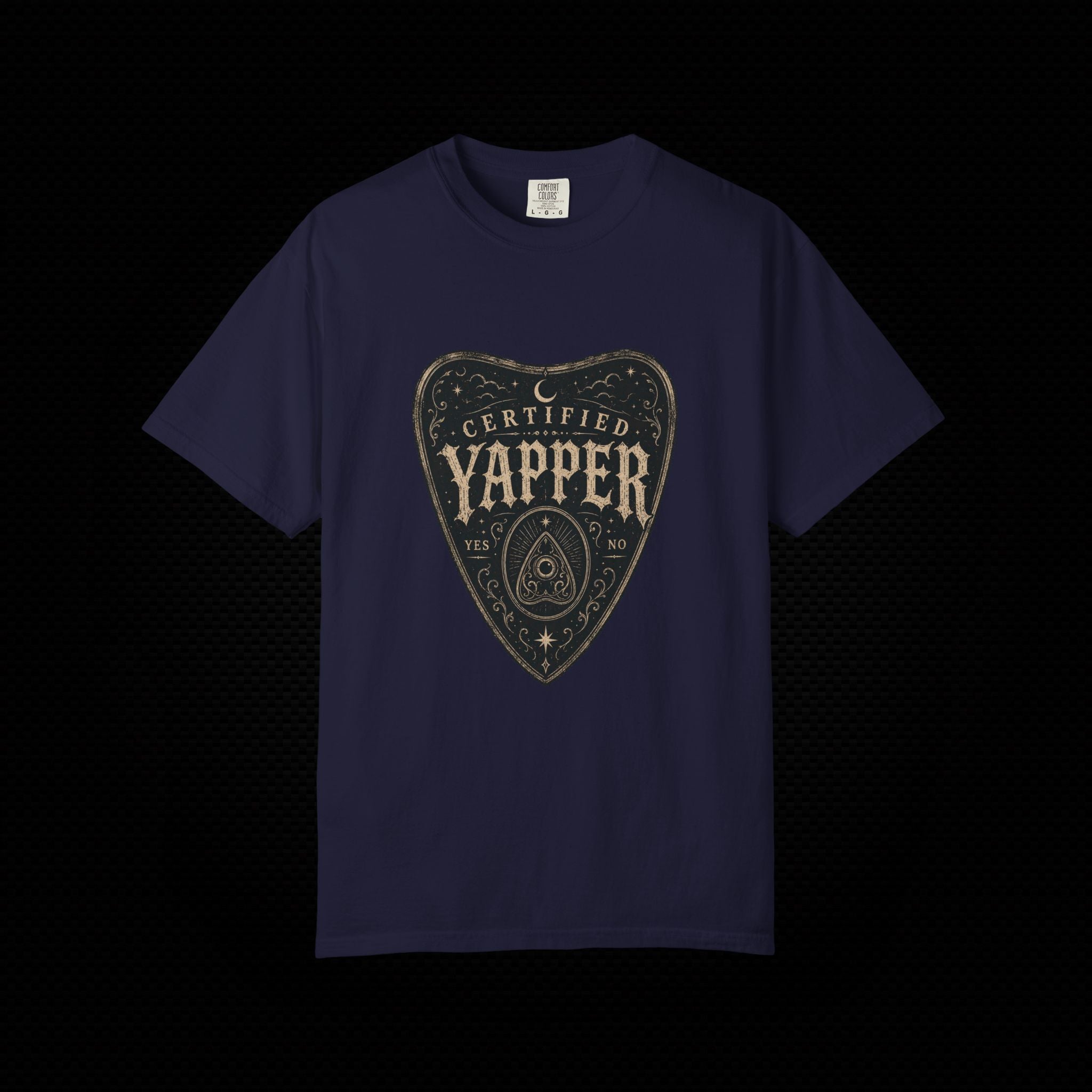 Certified Yapper Gothic Planchette T-Shirt