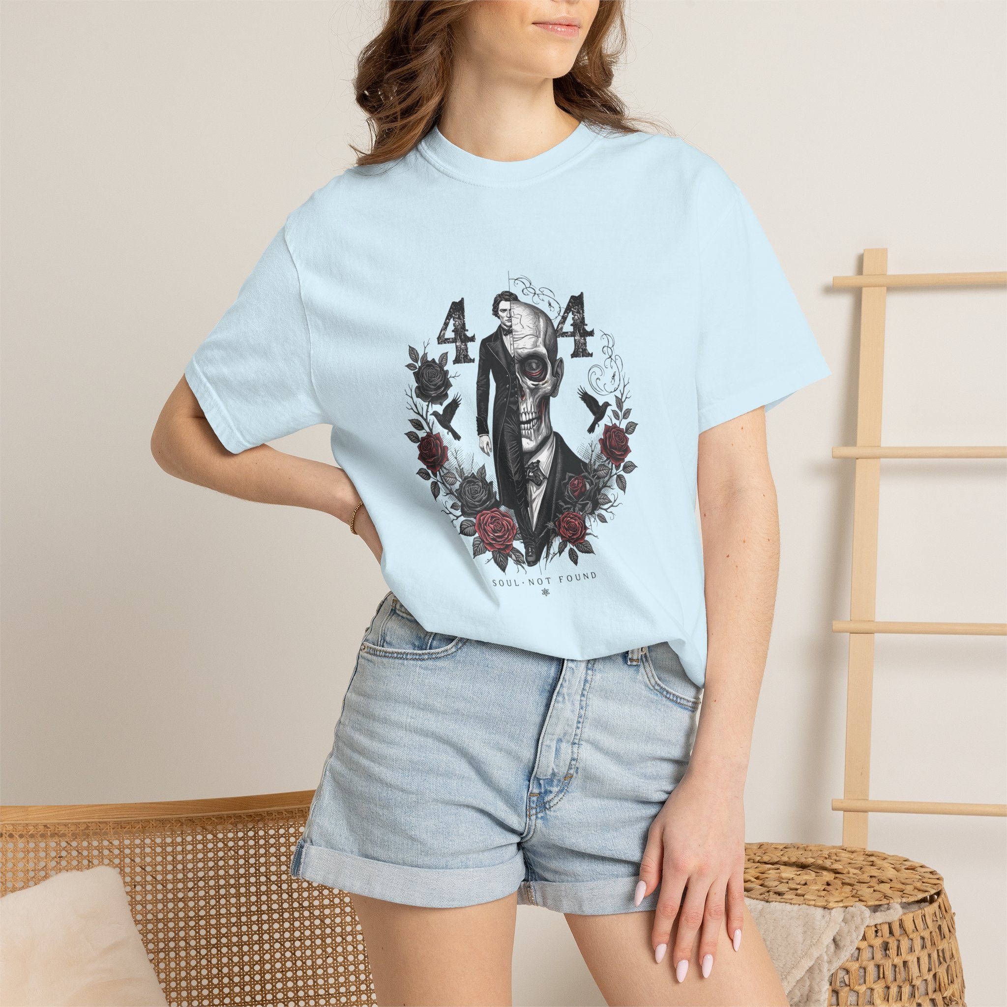 404 Coded Soul Not Found Gothic T-Shirt – Victorian Zombie Horror Graphic Tee