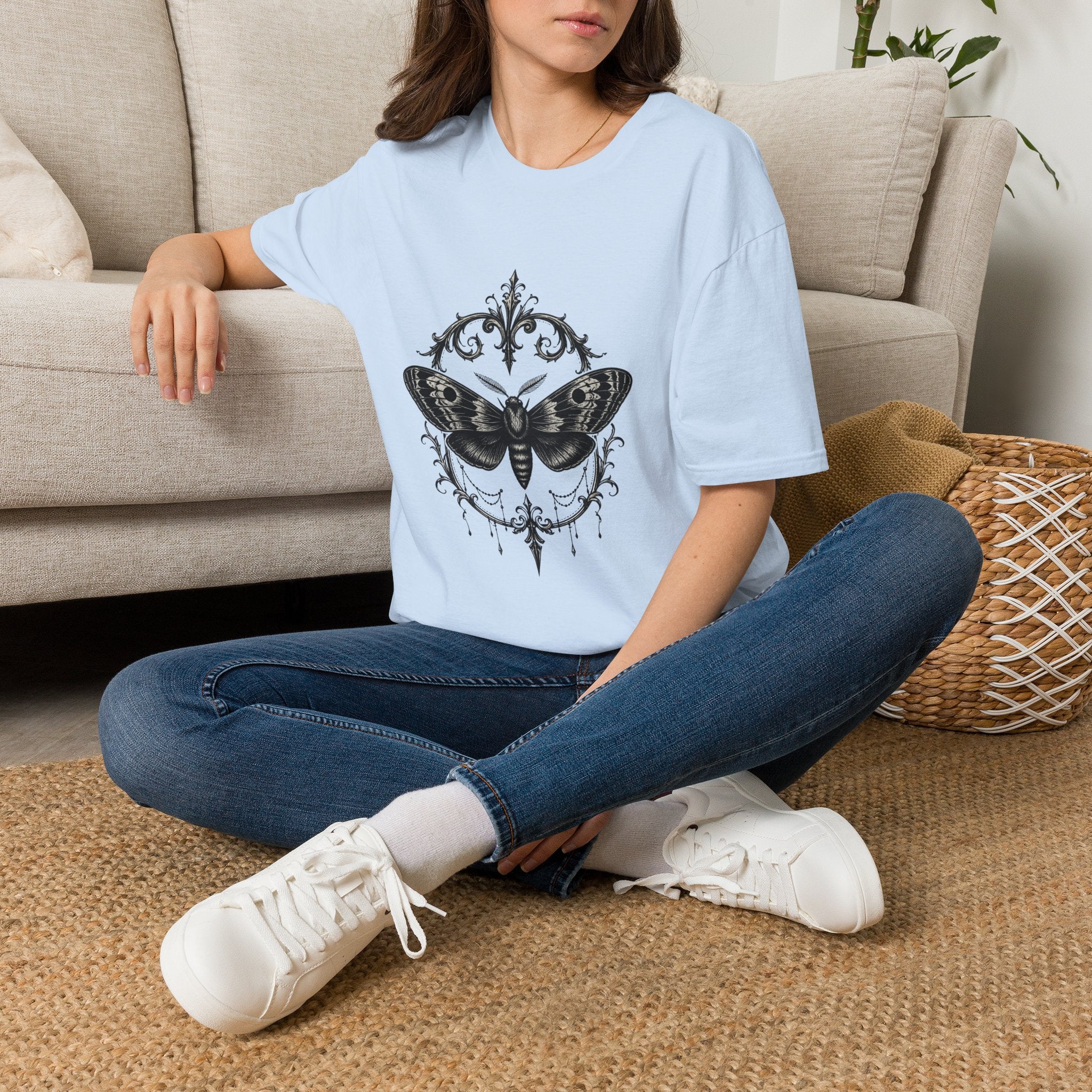 T-Shirt — Vintage Moth Ornamental Graphic Tee