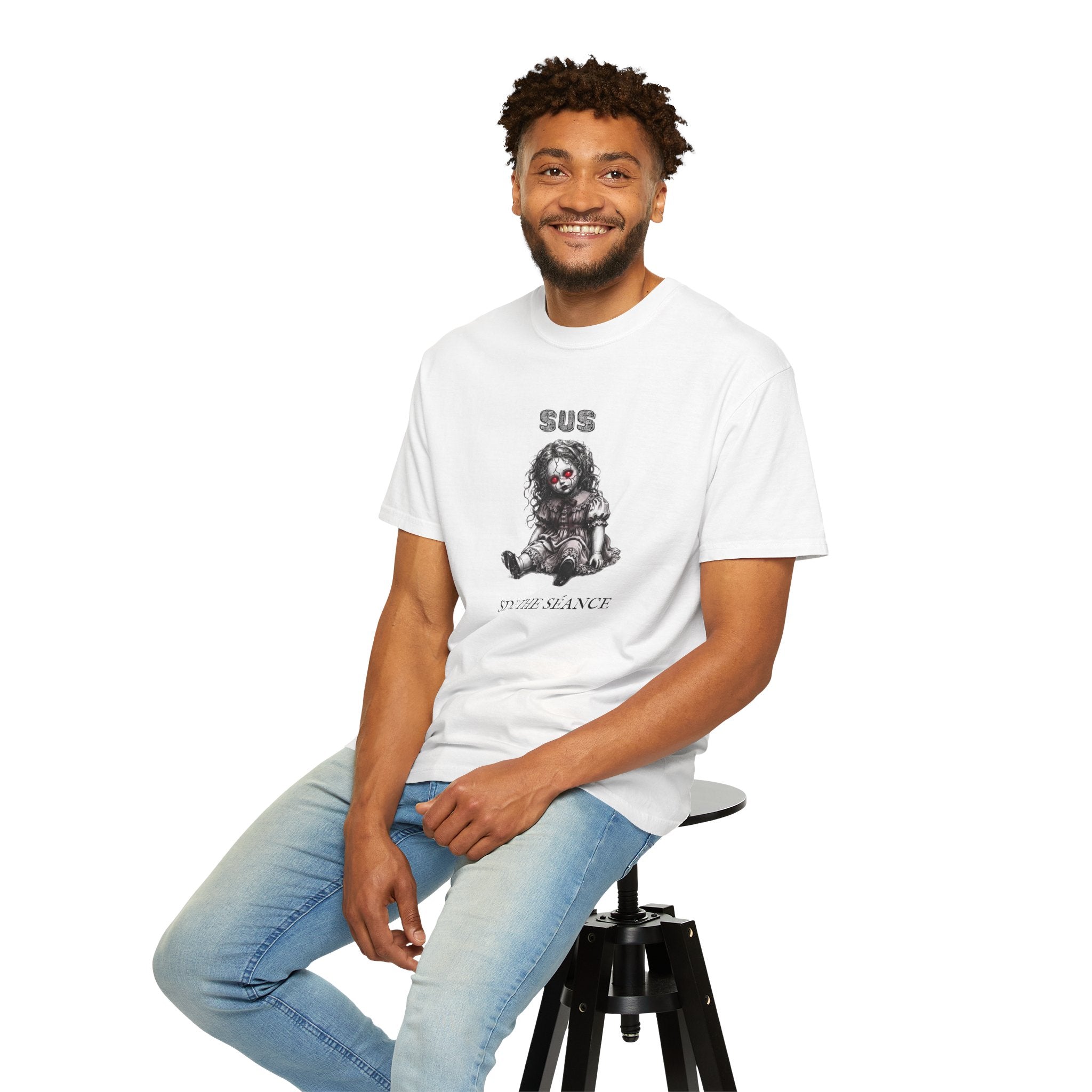 Sus Since the Séance Doll T‑Shirt — Gothic Horror Tee