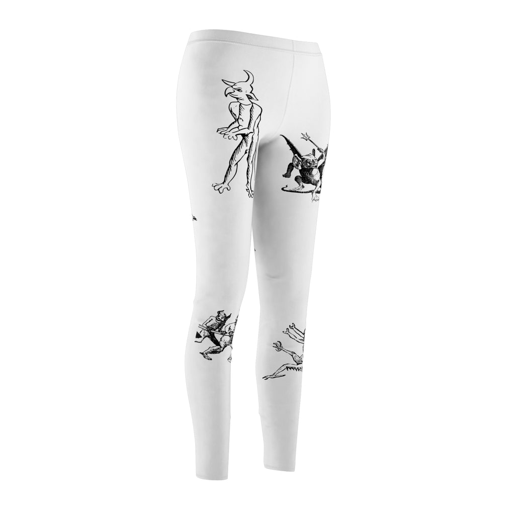 Medieval Demon Print Leggings