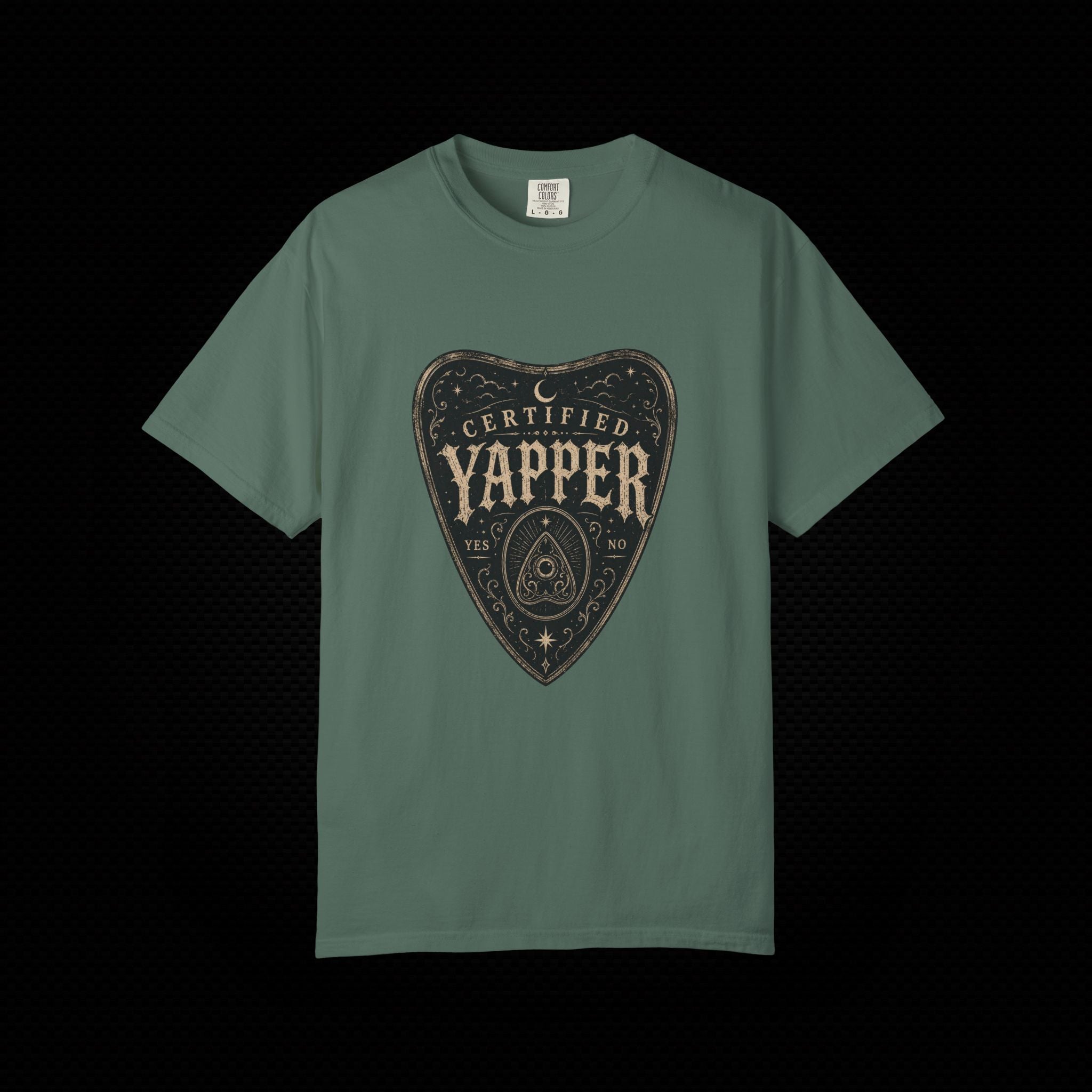 Certified Yapper Gothic Planchette T-Shirt