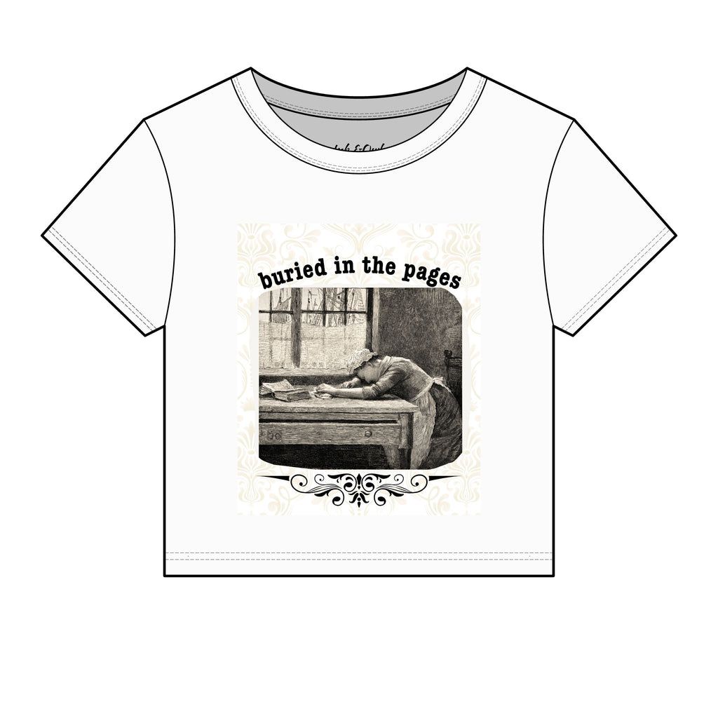 Wild Heart Crop Tee — "A soul too wild for the cage of time." Graphic Women's Baby Tee