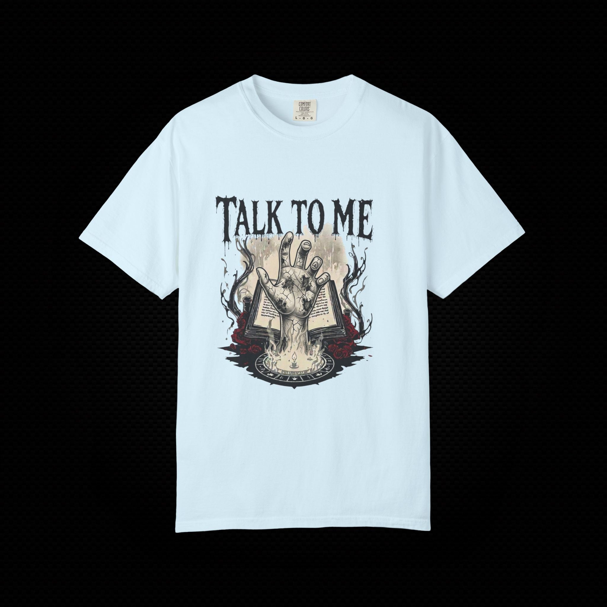 Talk to Me Cursed Hand Graphic T-Shirt