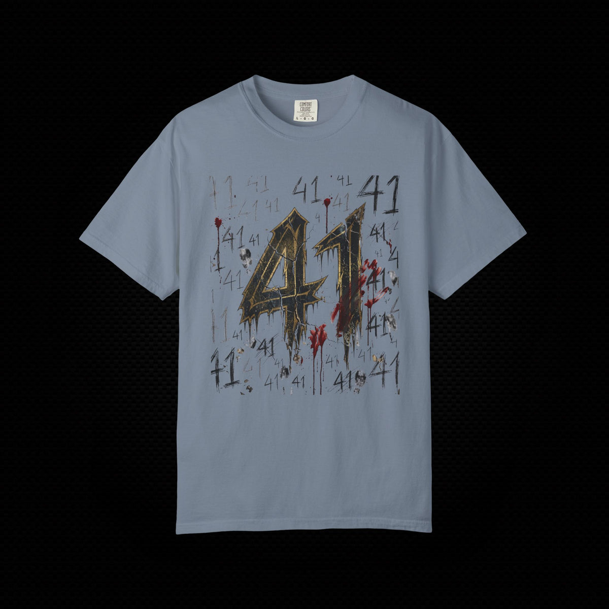 41 Graphic T-Shirt Distressed Number Tee