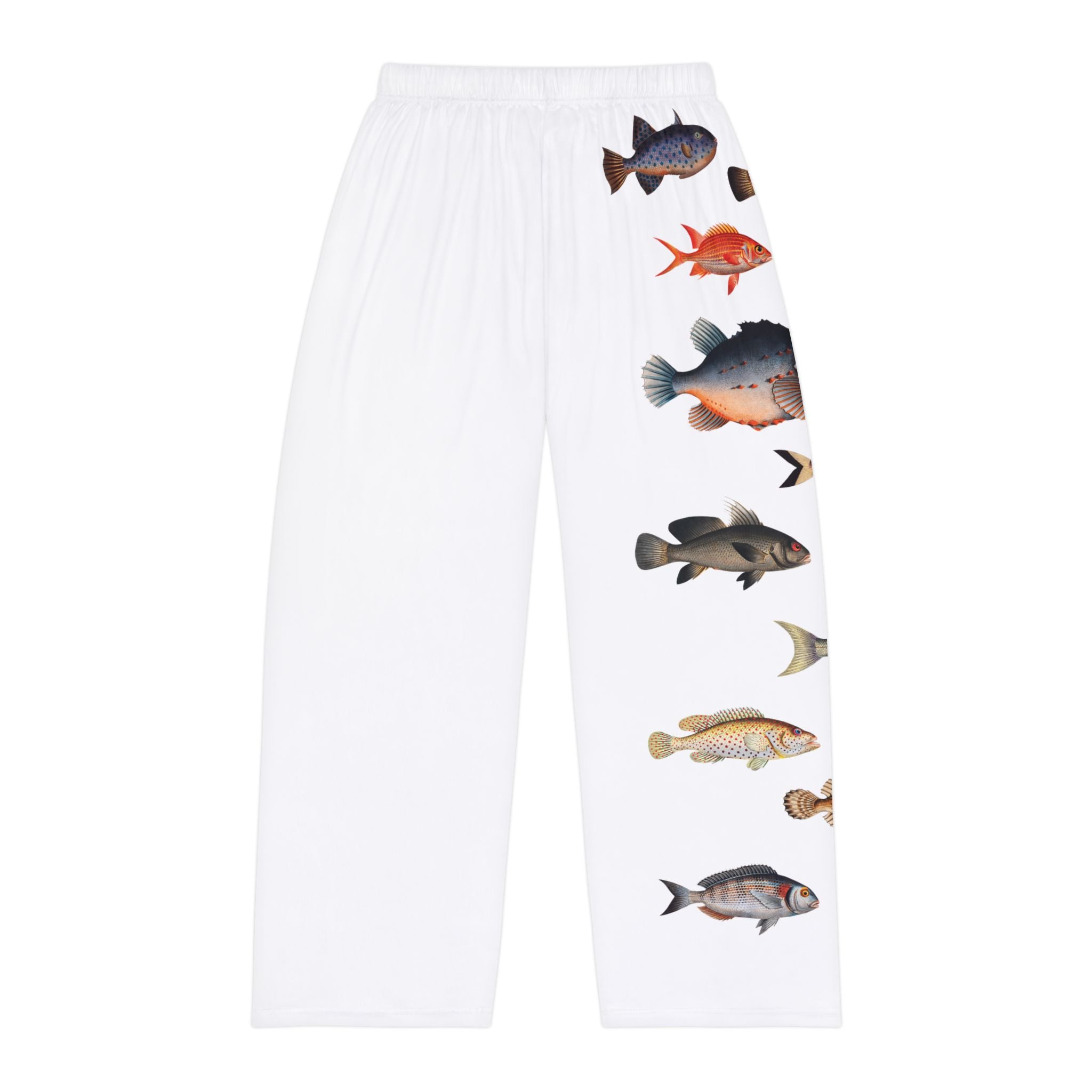 Fish Pattern Pajama Pants — Men's Coastal Sleepwear