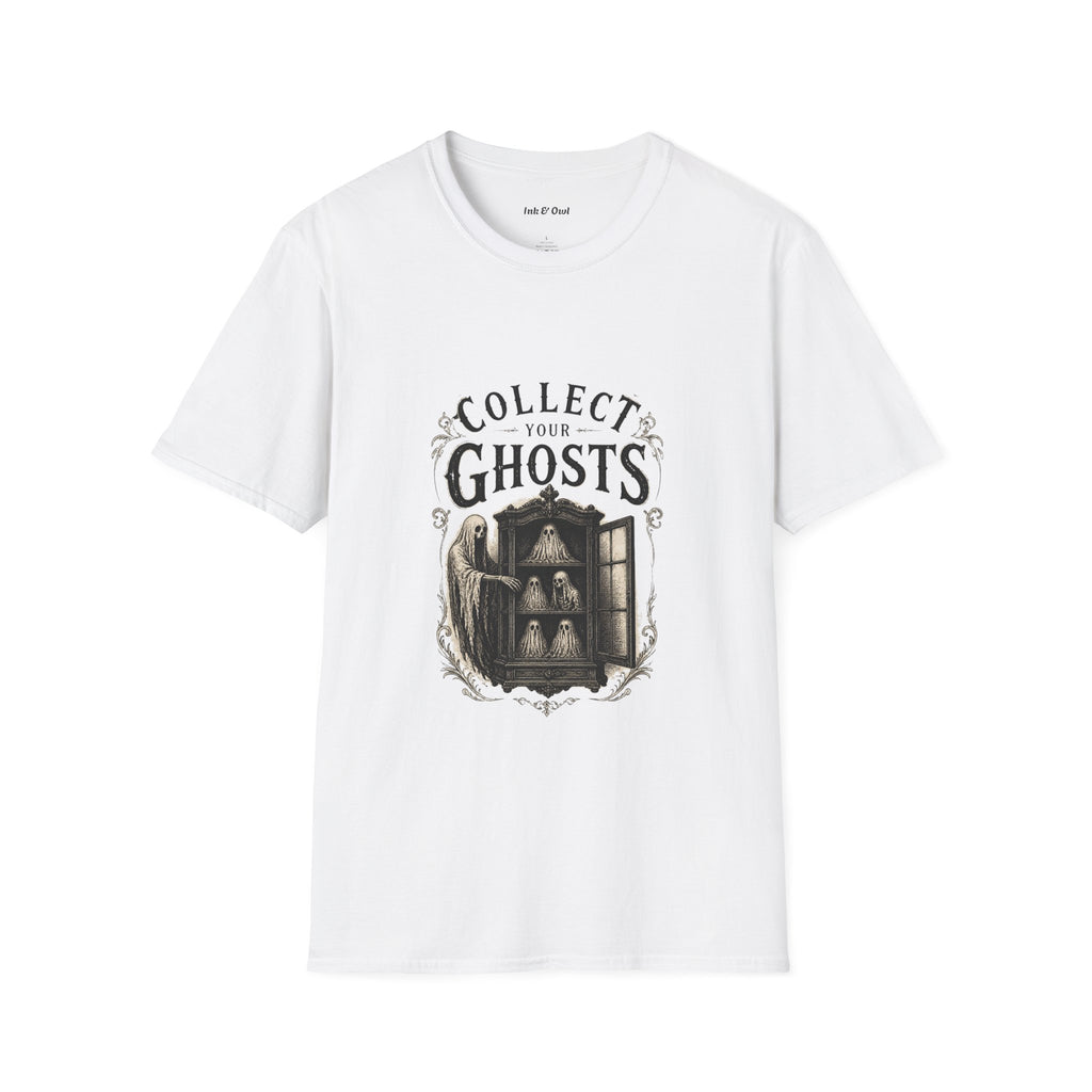Collect Your Ghosts T-Shirt — Vintage Haunted Illustration Tee