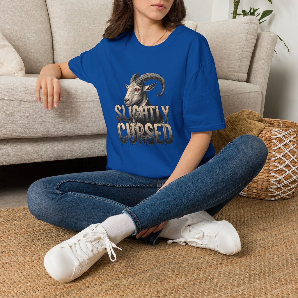 Slightly Cursed Goat T-Shirt — Vintage Graphic Tee