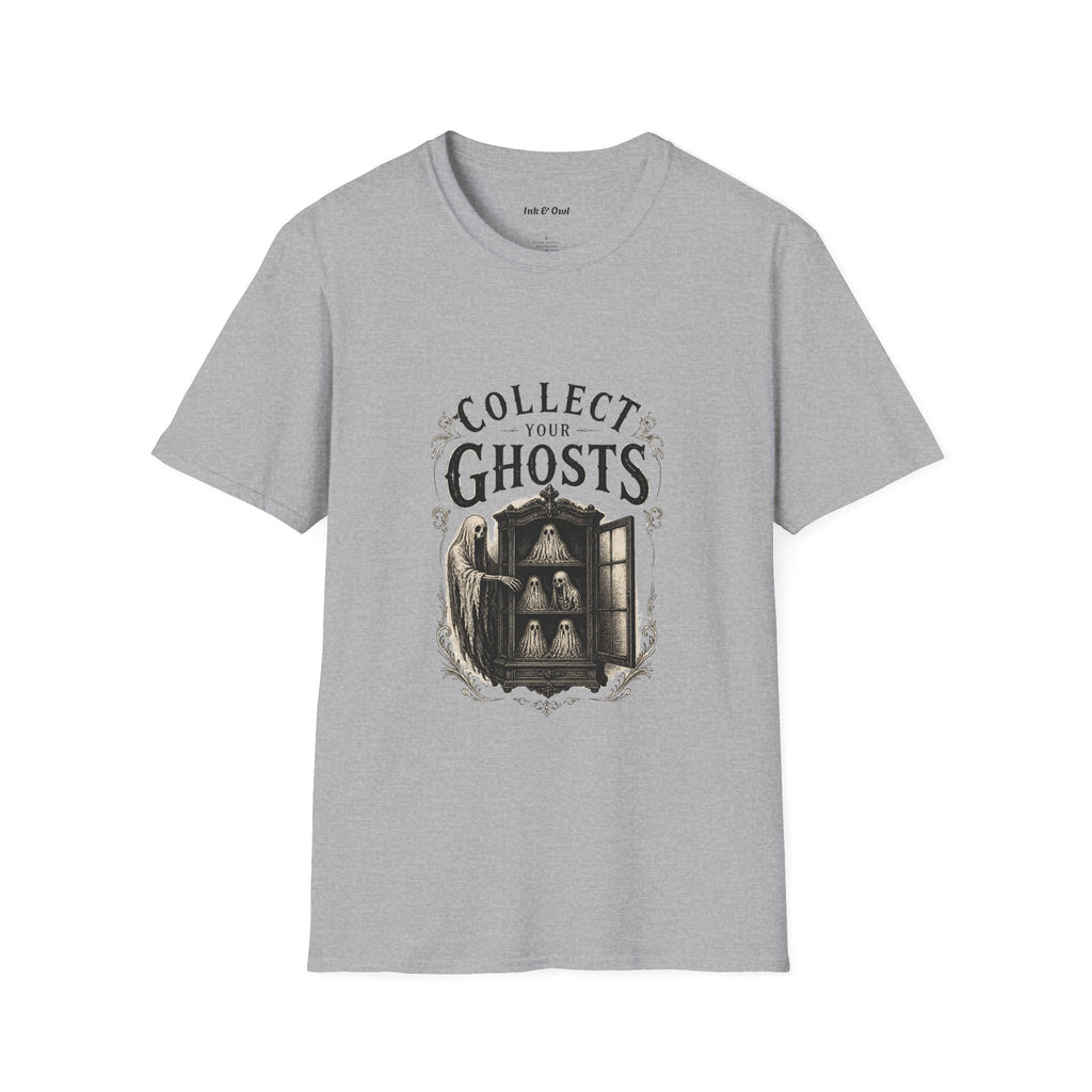 Collect Your Ghosts T-Shirt — Vintage Haunted Illustration Tee