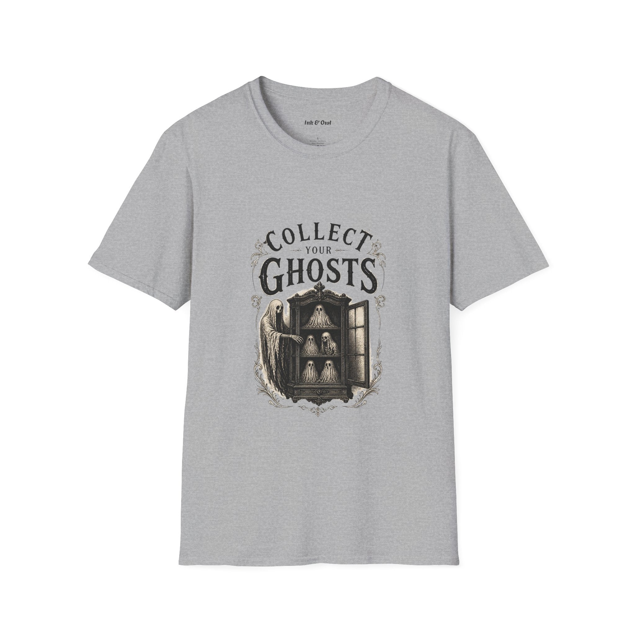 Collect Your Ghosts T-Shirt — Vintage Haunted Illustration Tee