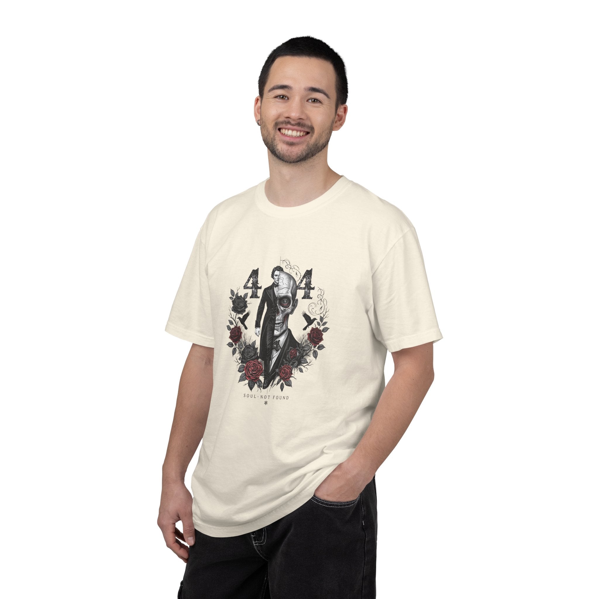 404 Coded Soul Not Found Gothic T-Shirt – Victorian Zombie Horror Graphic Tee