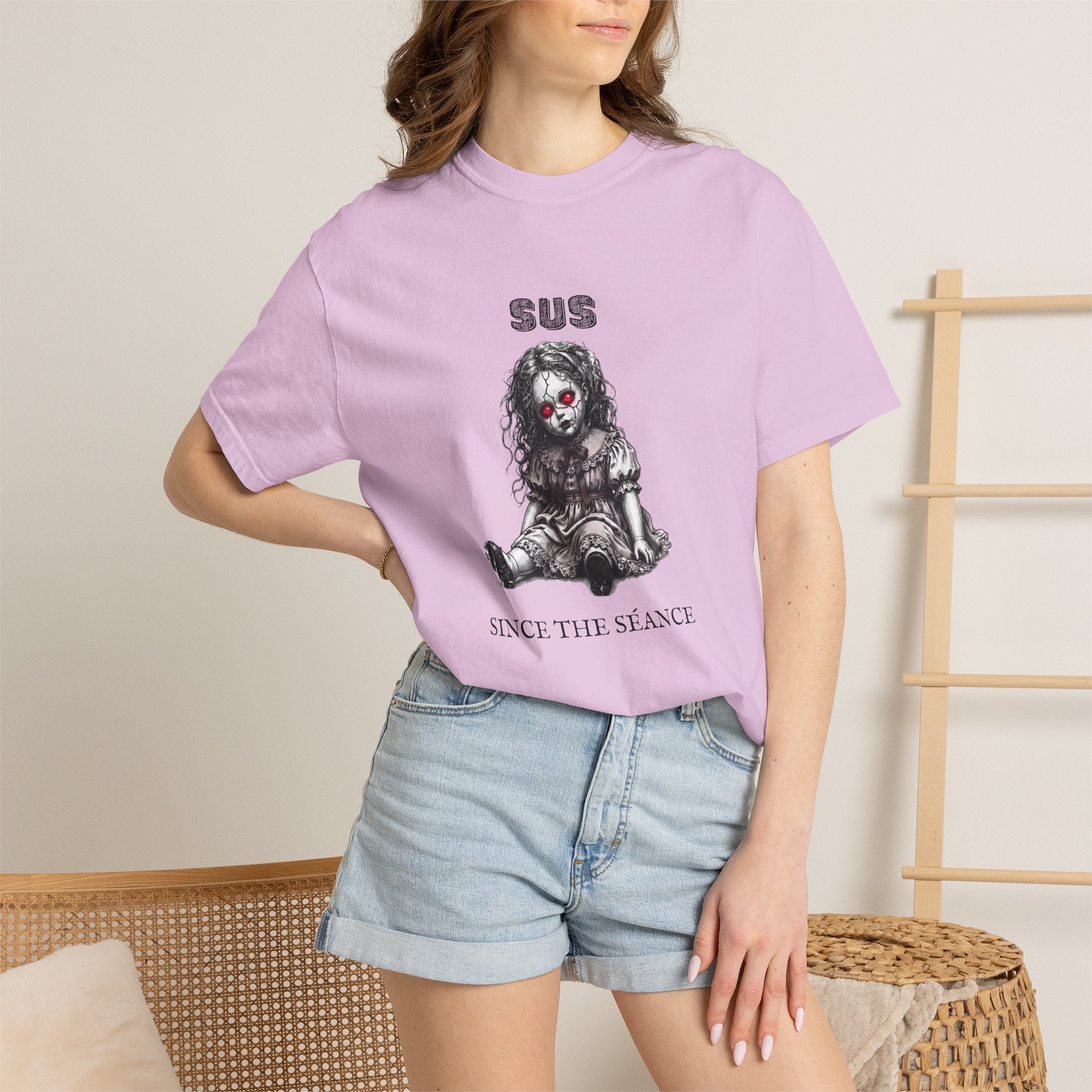 Sus Since the Séance Doll T‑Shirt — Gothic Horror Tee