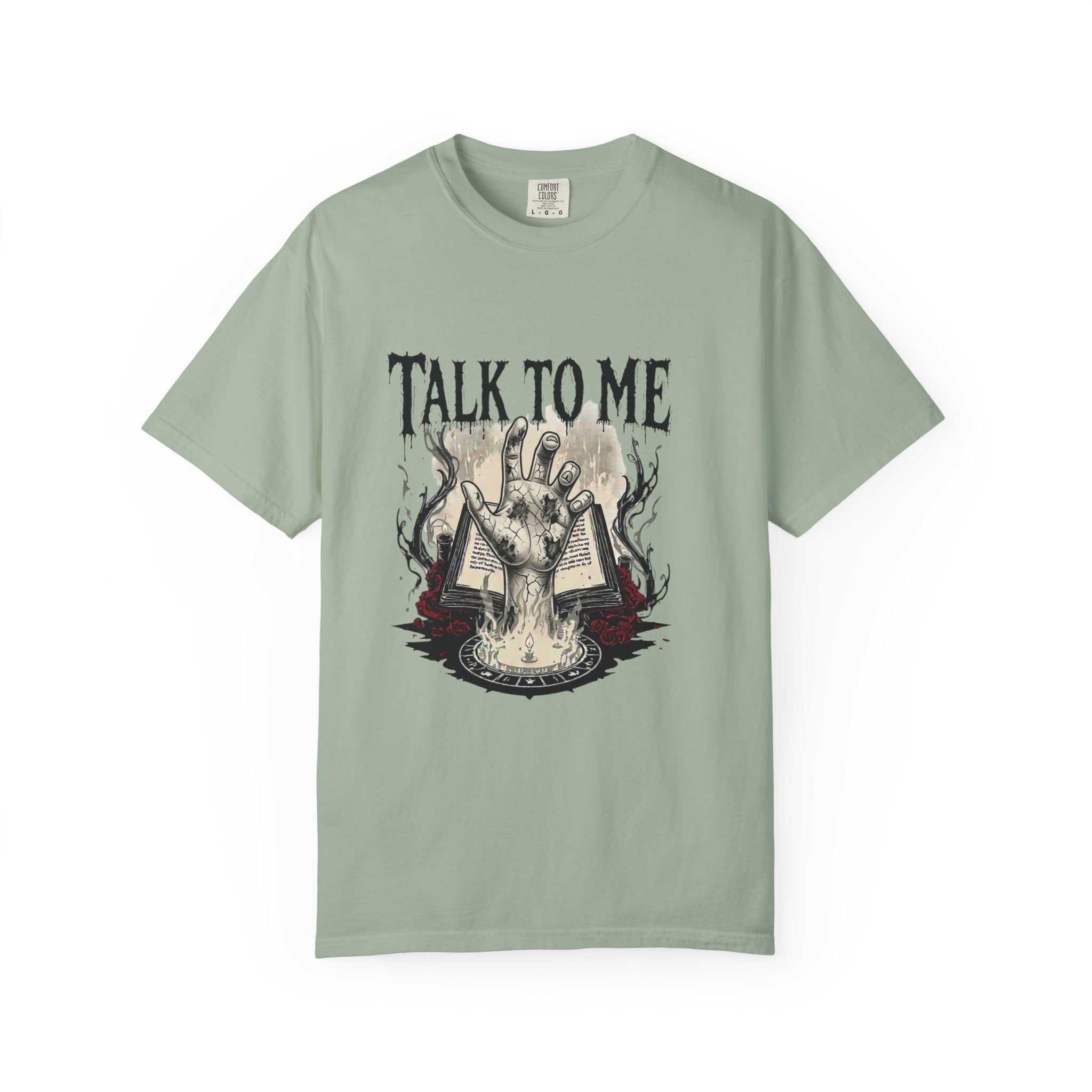 Talk to Me Cursed Hand Graphic T-Shirt