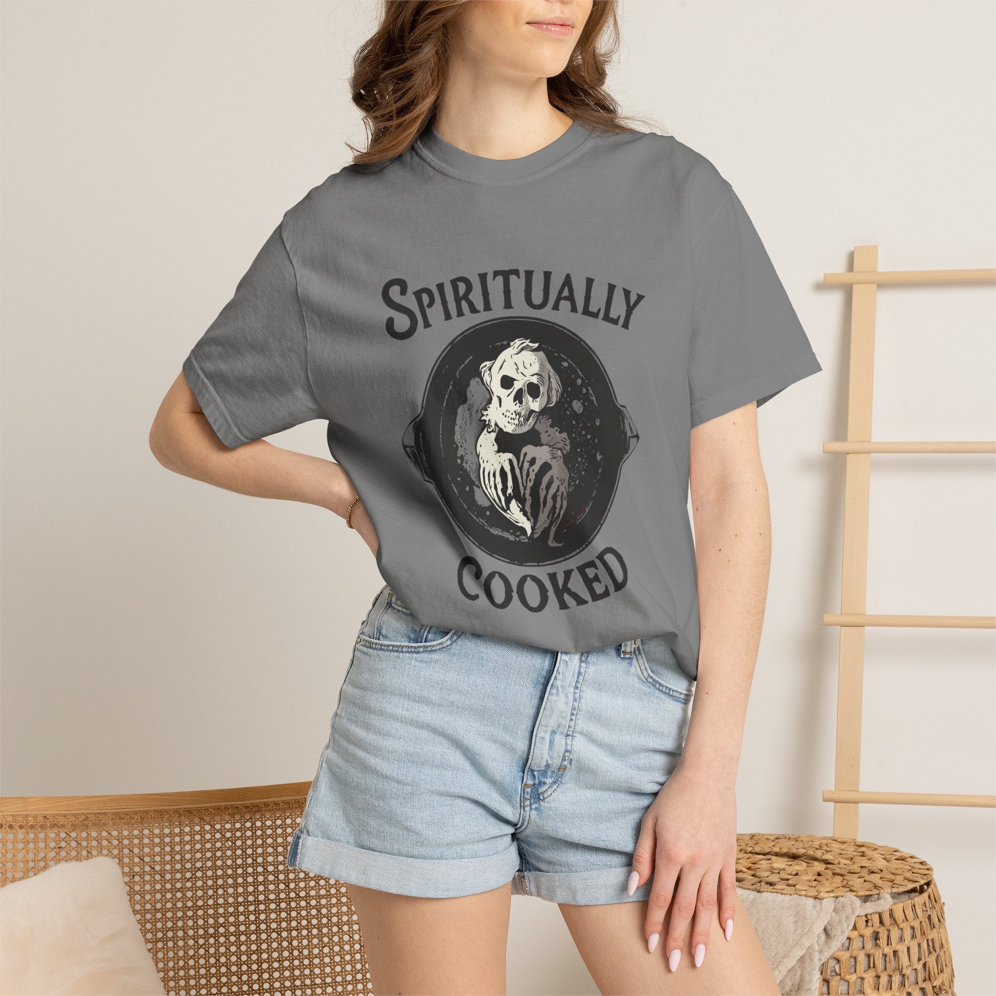 Spiritually Cooked T-Shirt — Victorian Chef Graphic Tee