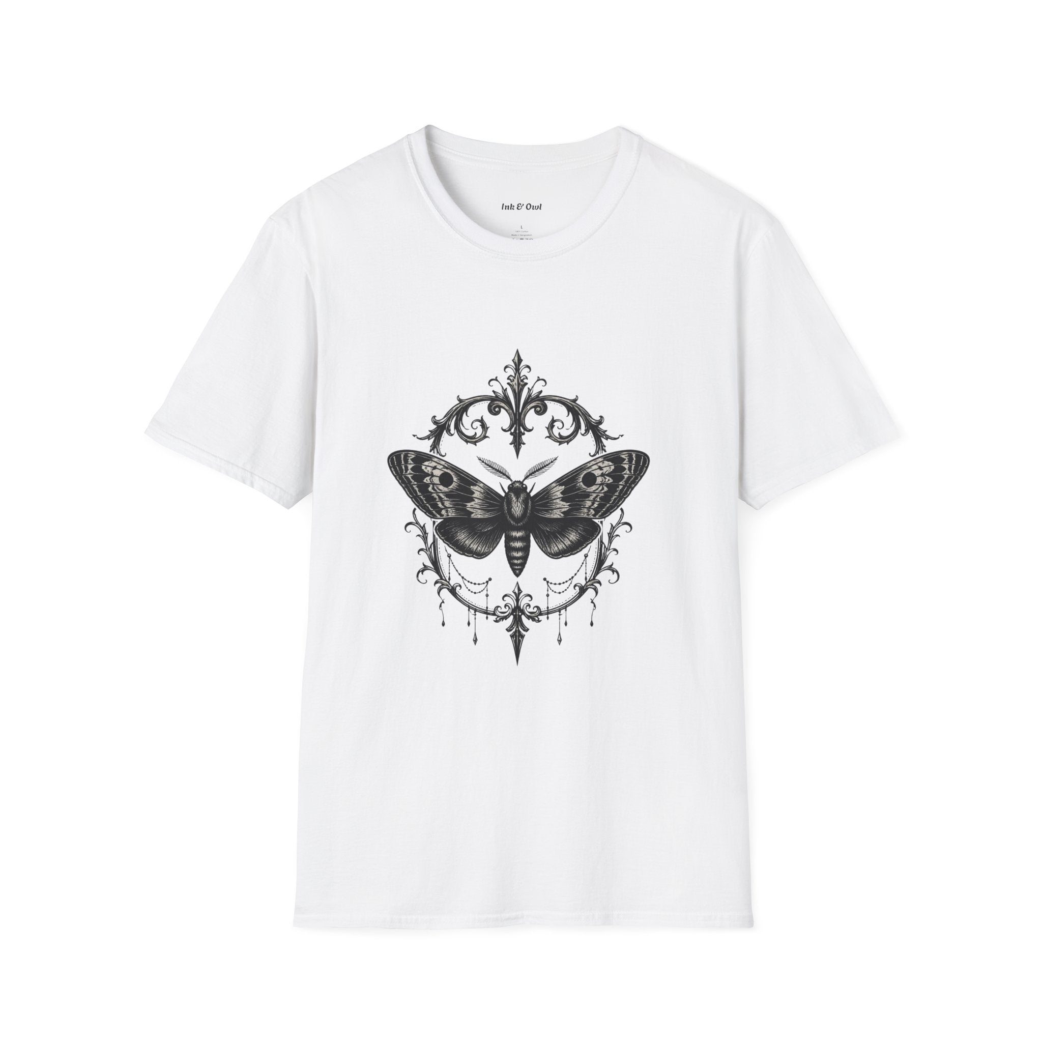 T-Shirt — Vintage Moth Ornamental Graphic Tee