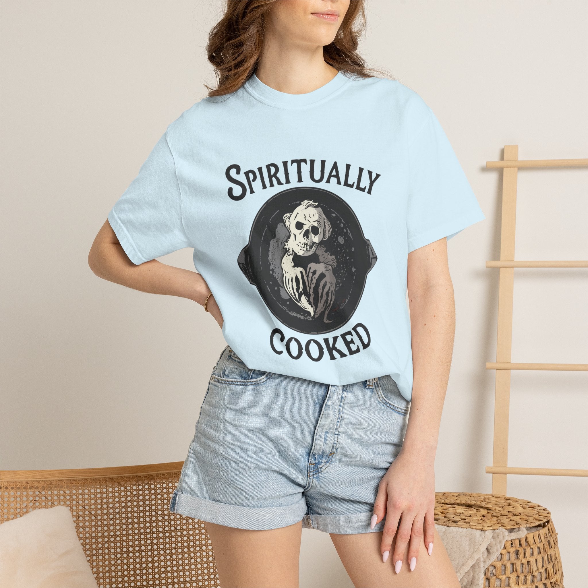 Spiritually Cooked T-Shirt — Victorian Chef Graphic Tee