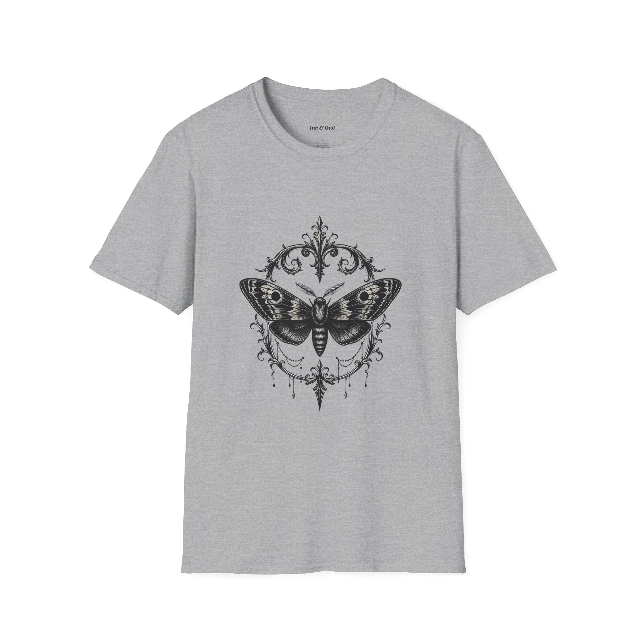 T-Shirt — Vintage Moth Ornamental Graphic Tee