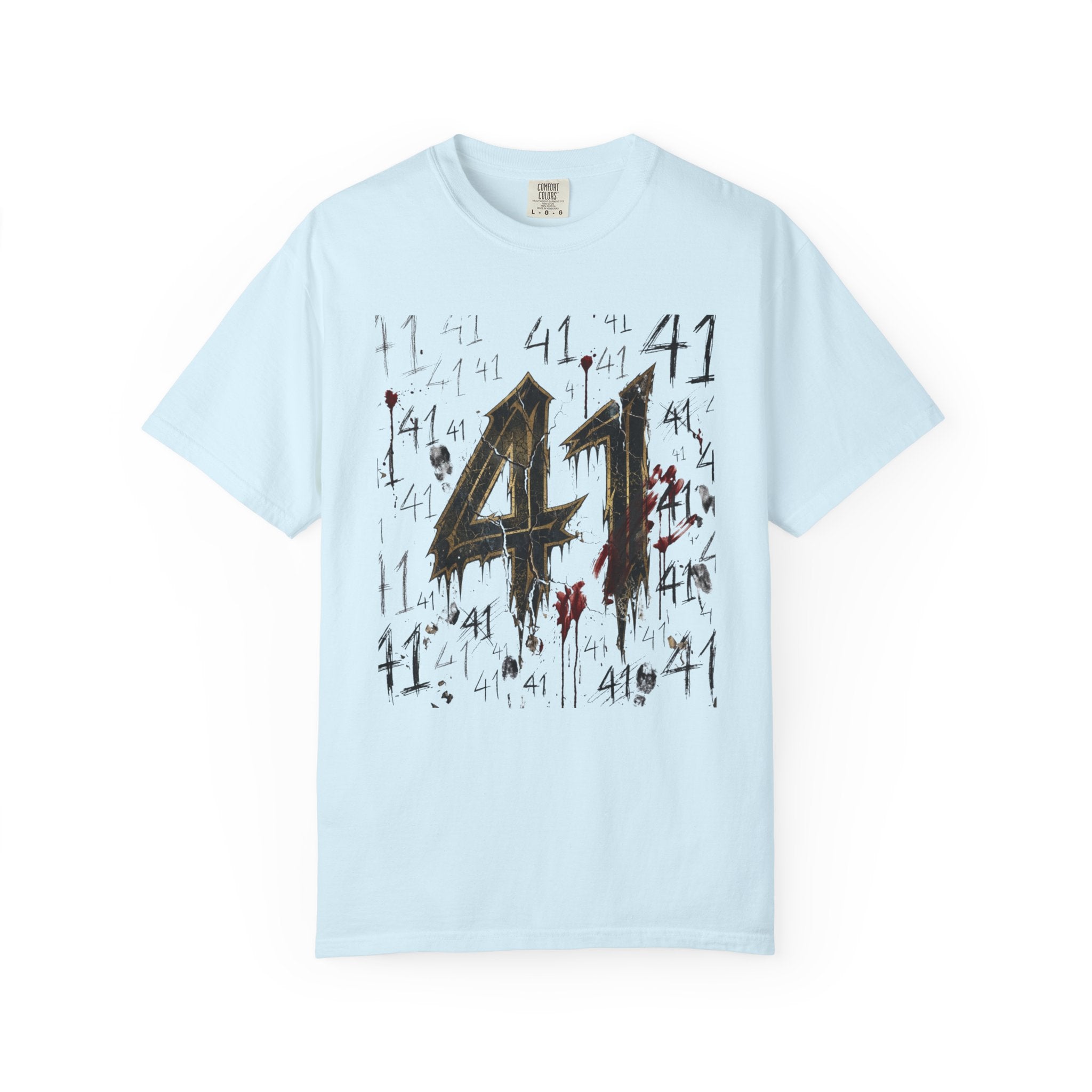 41 Graphic T-Shirt Distressed Number Tee