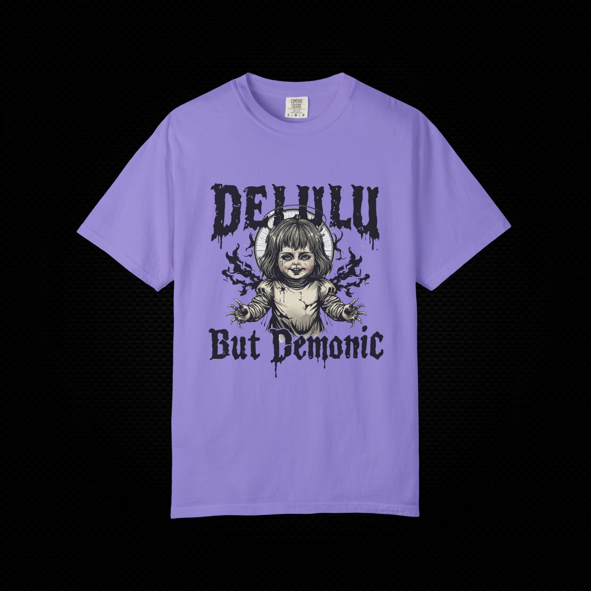 Delulu but Demonic Creepy Doll T-Shirt