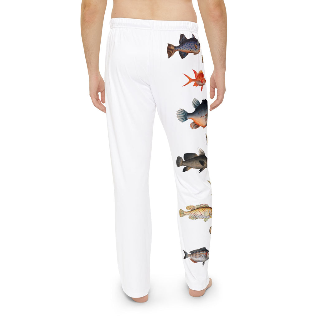 Fish Pattern Pajama Pants — Men's Coastal Sleepwear