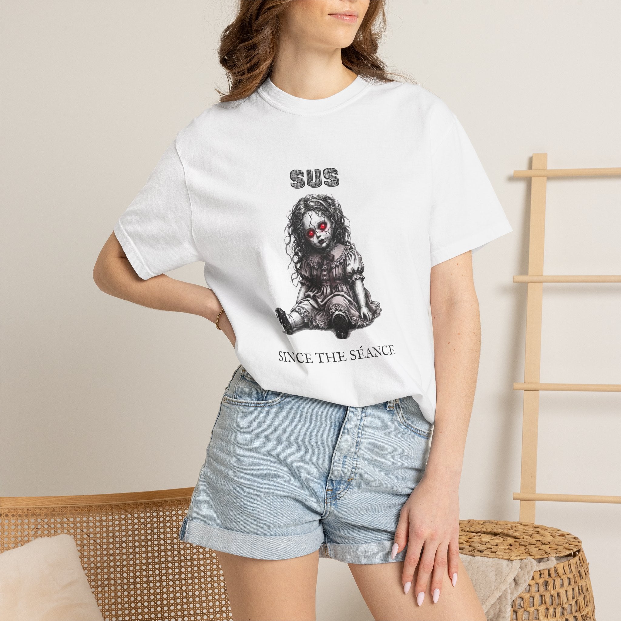 Sus Since the Séance Doll T‑Shirt — Gothic Horror Tee