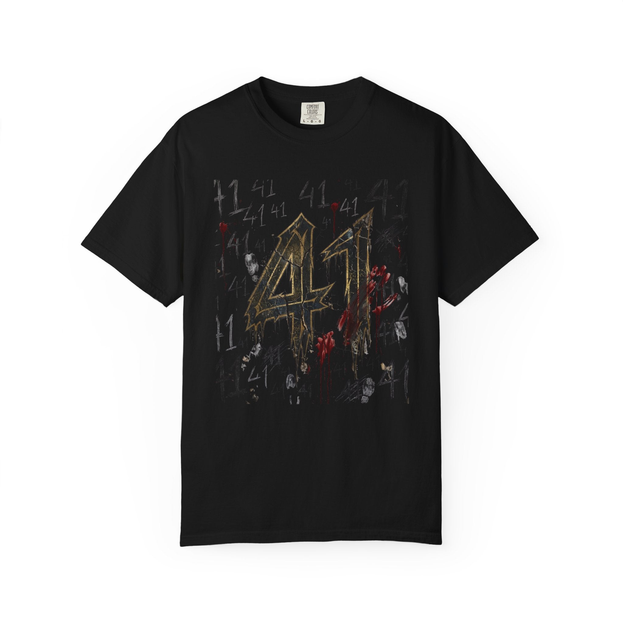 41 Graphic T-Shirt — Distressed Grunge Song Tee