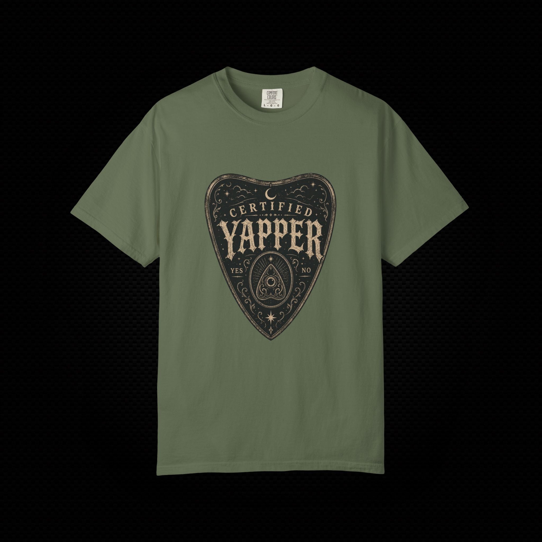 Certified Yapper Gothic Planchette T-Shirt