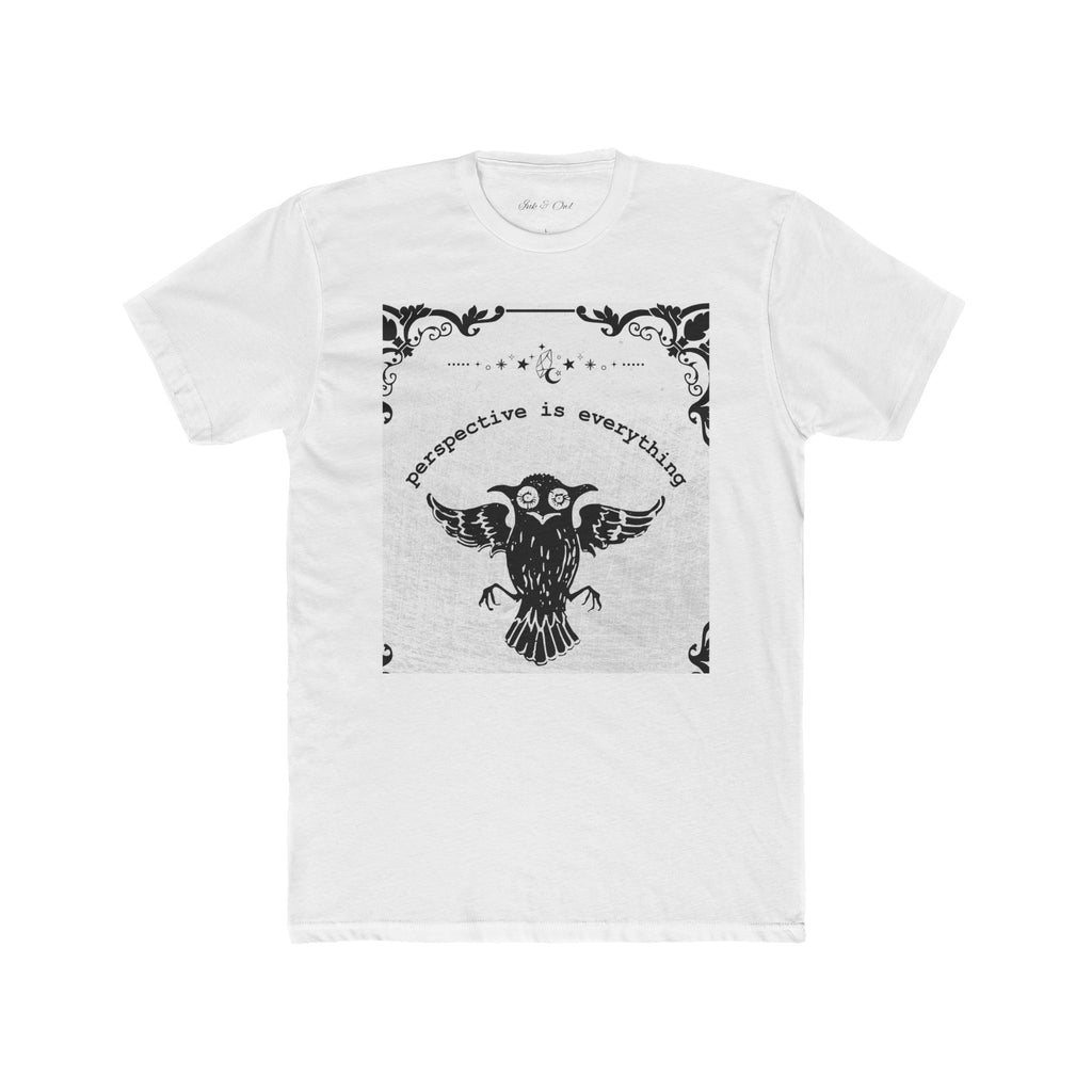 Owl Illustration Tee — “Perspective Changes Everything” Graphic T-Shirt