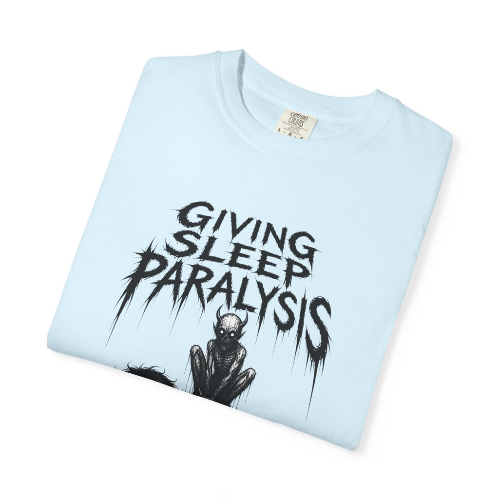Sleep Paralysis Horror T-Shirt — "Giving Sleep Paralysis" Graphic Tee