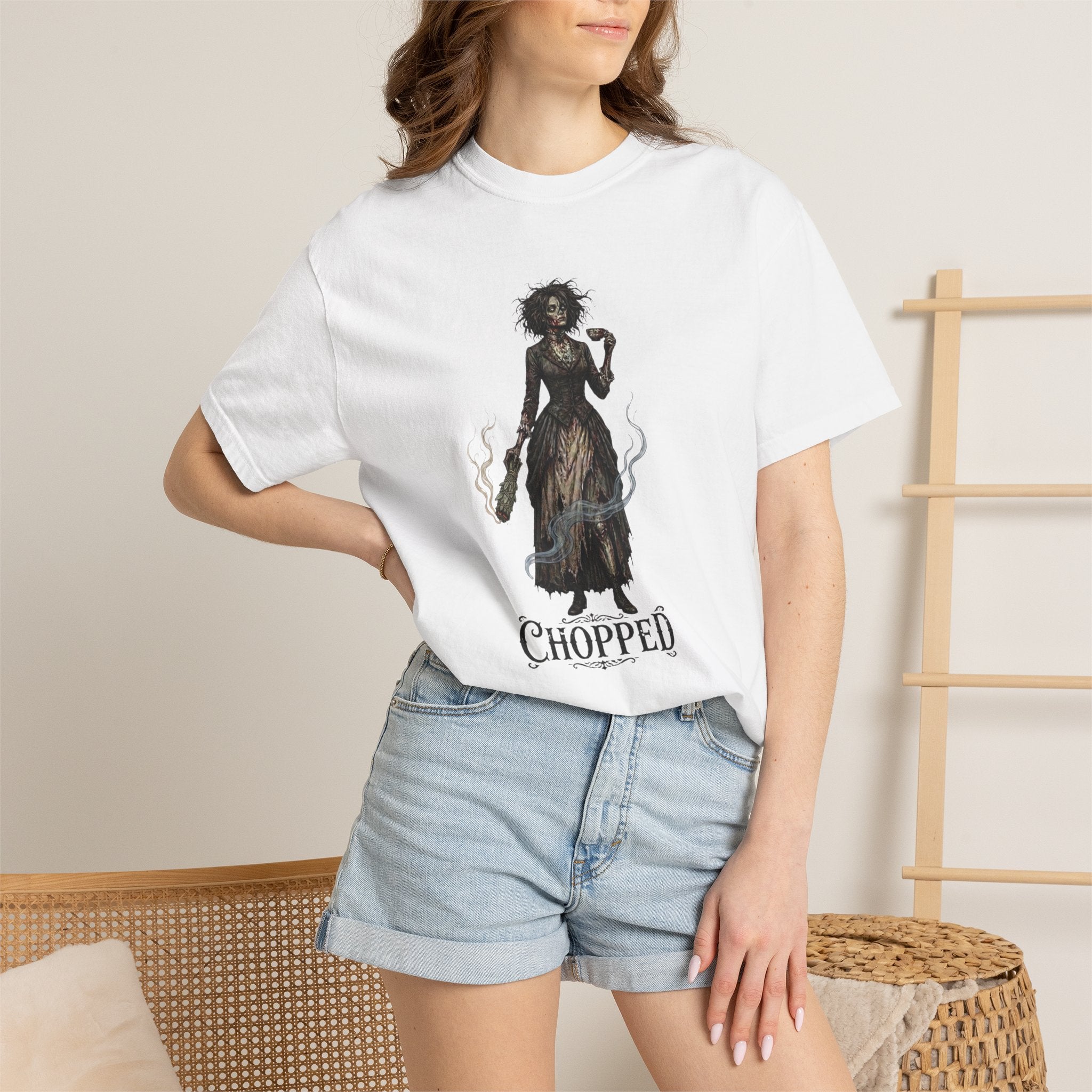 'Chopped' Witch Silhouette Graphic Tee