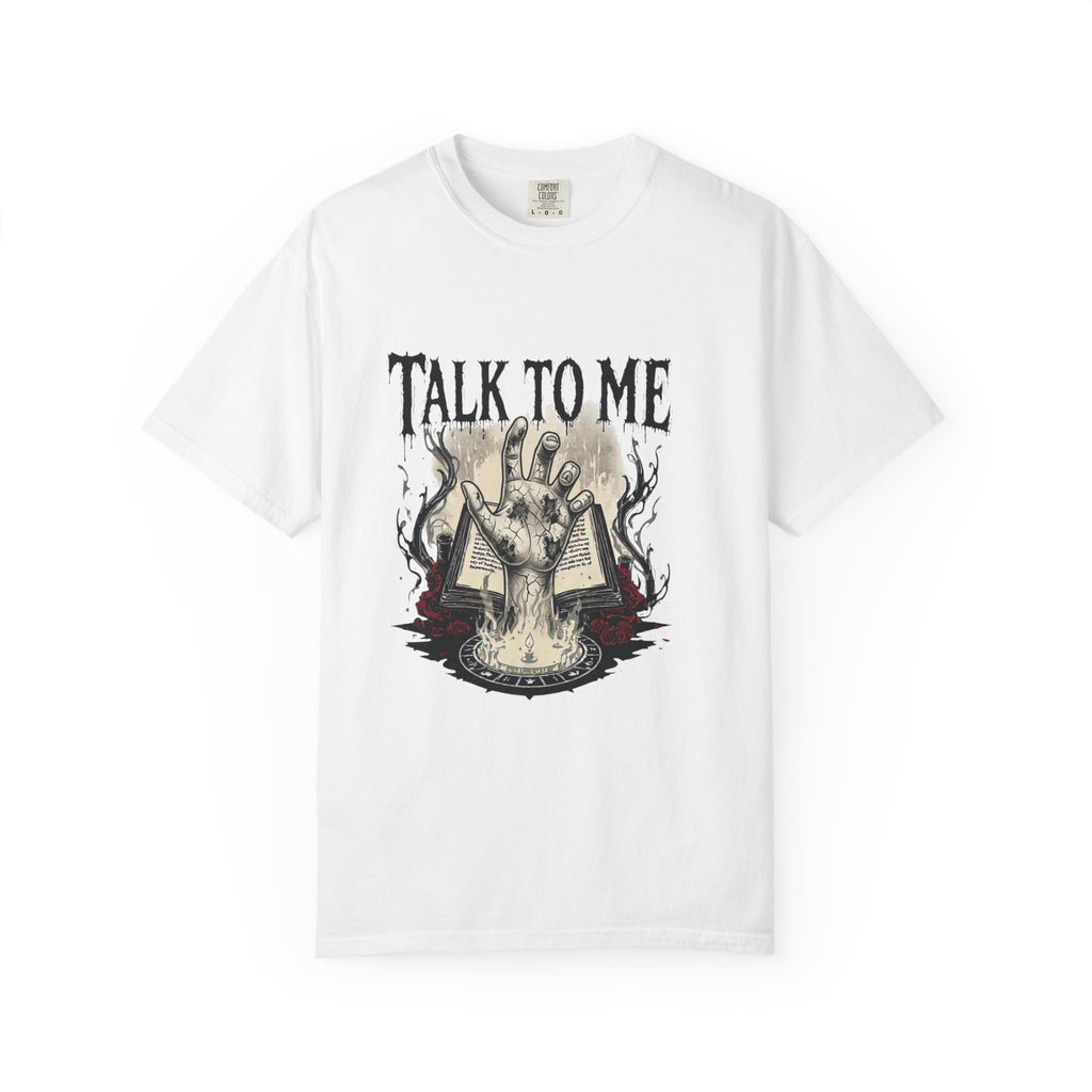 Talk To Me Occult T-Shirt — Haunted Ouija Hand Graphic Tee