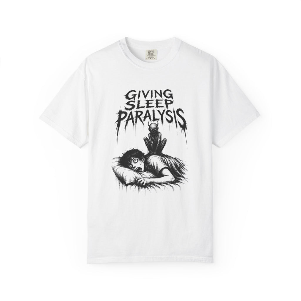 Sleep Paralysis Horror T-Shirt — "Giving Sleep Paralysis" Graphic Tee