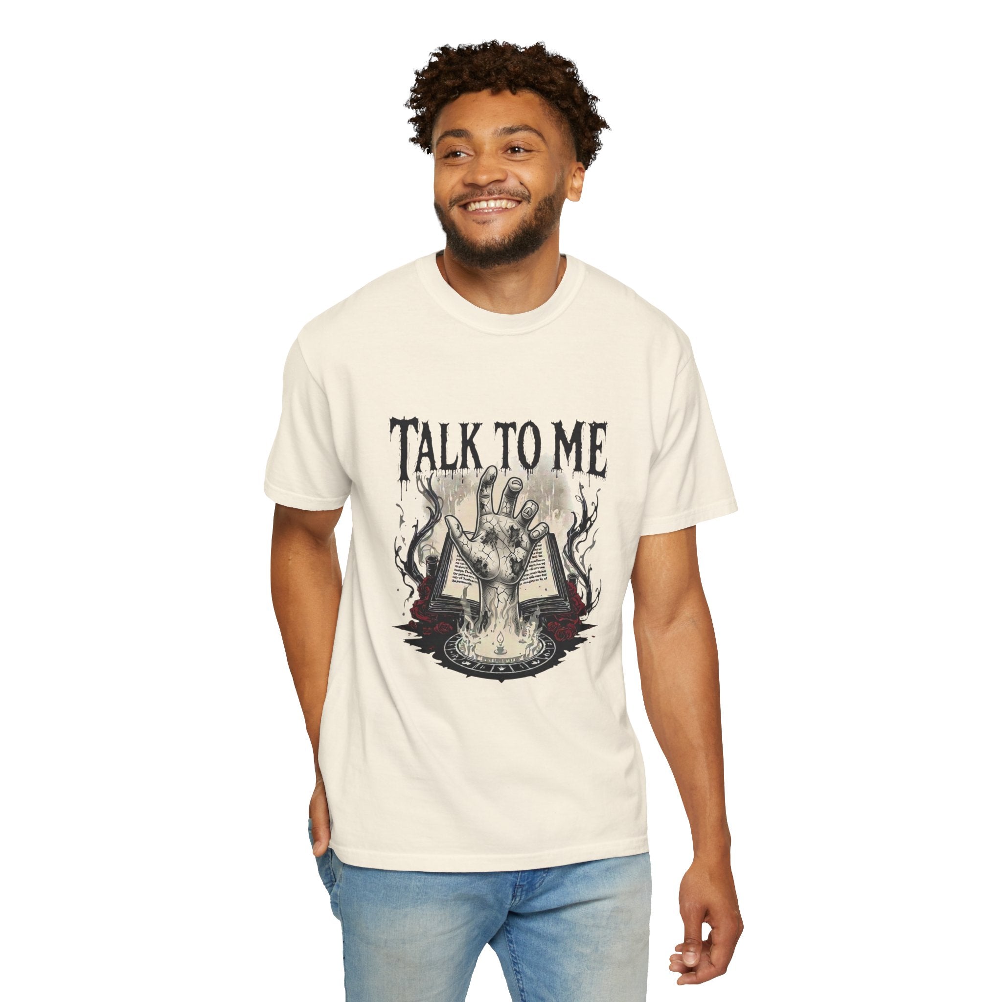 Talk To Me Occult T-Shirt — Haunted Ouija Hand Graphic Tee