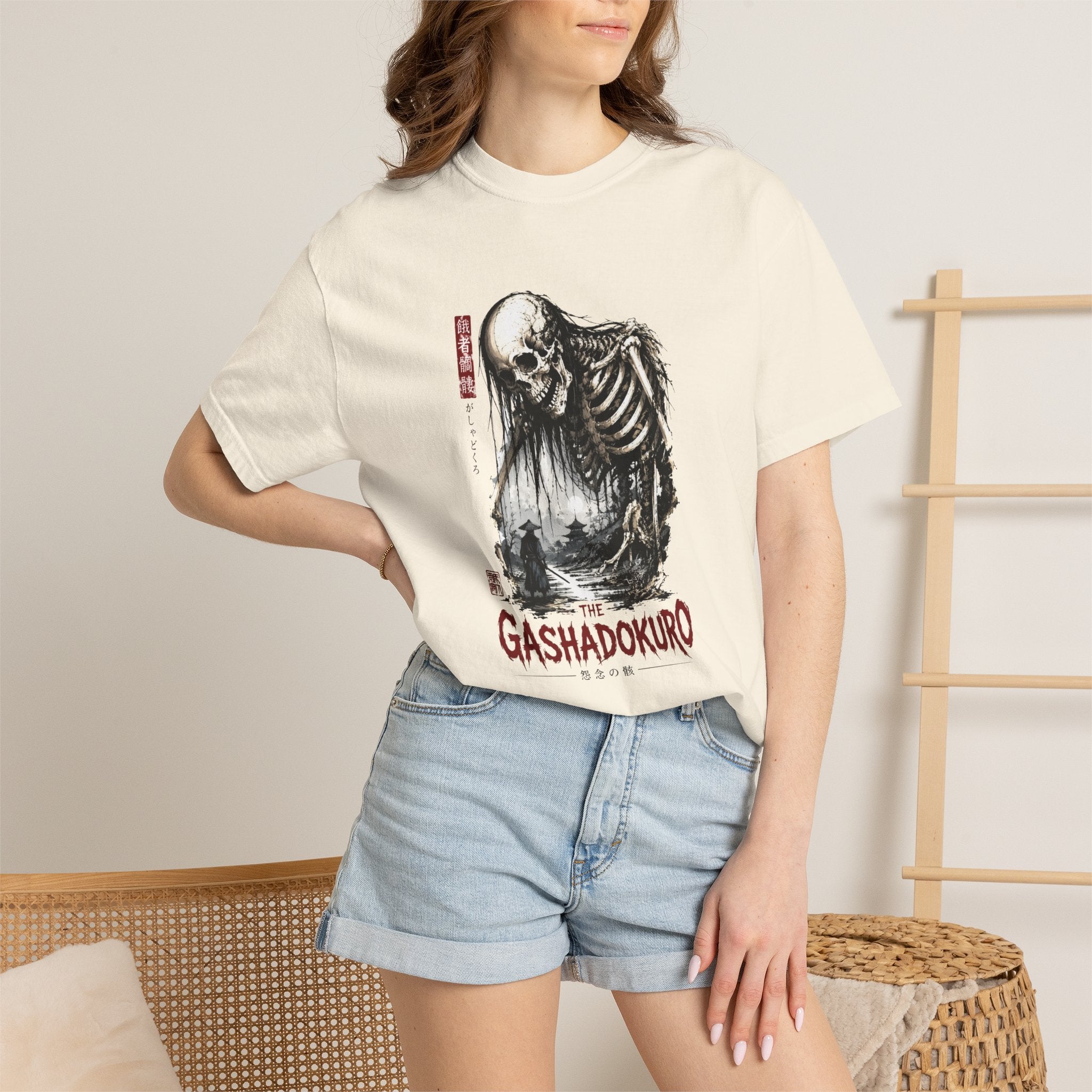 Gashadokuro Japanese Skeleton Graphic T-Shirt