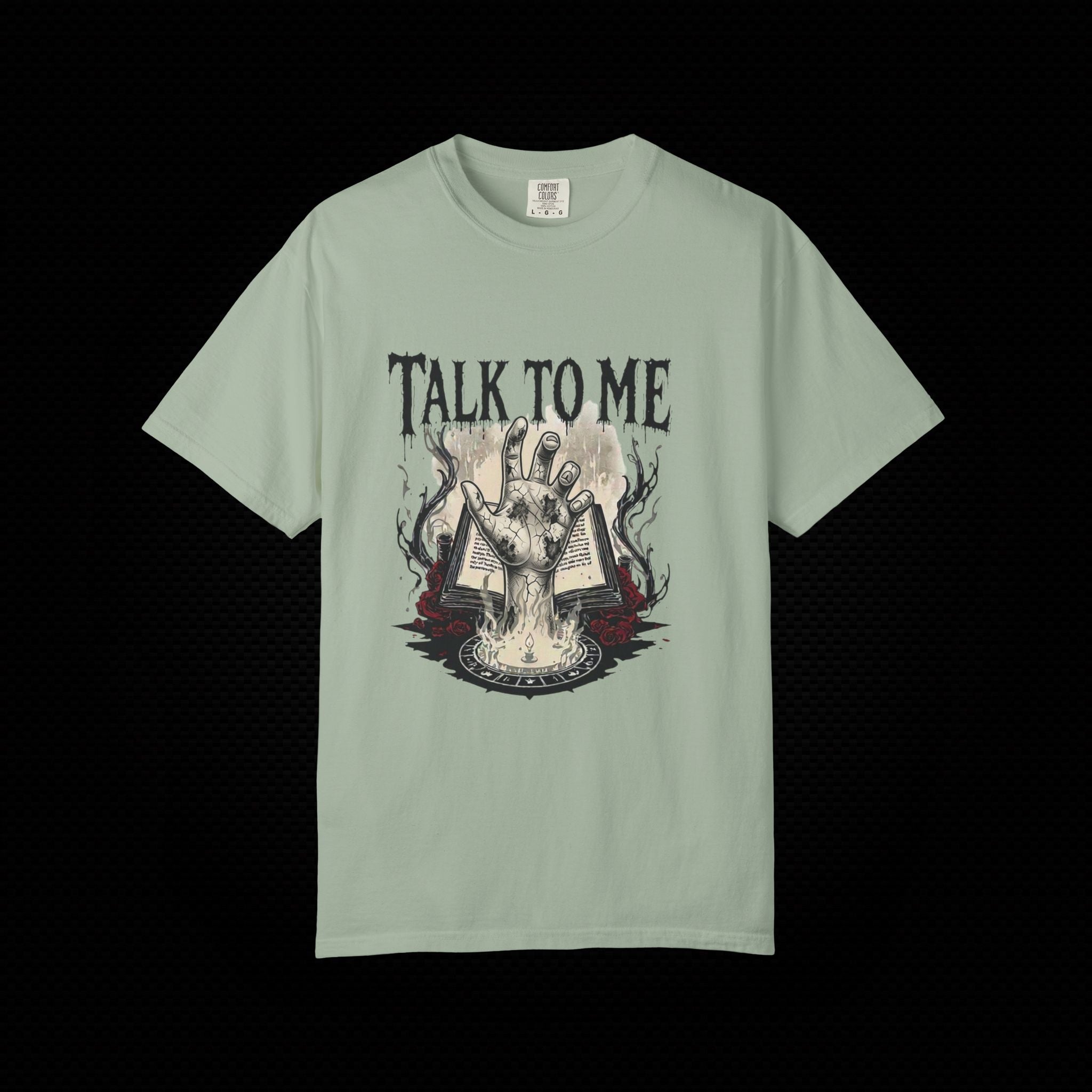 Talk to Me Cursed Hand Graphic T-Shirt