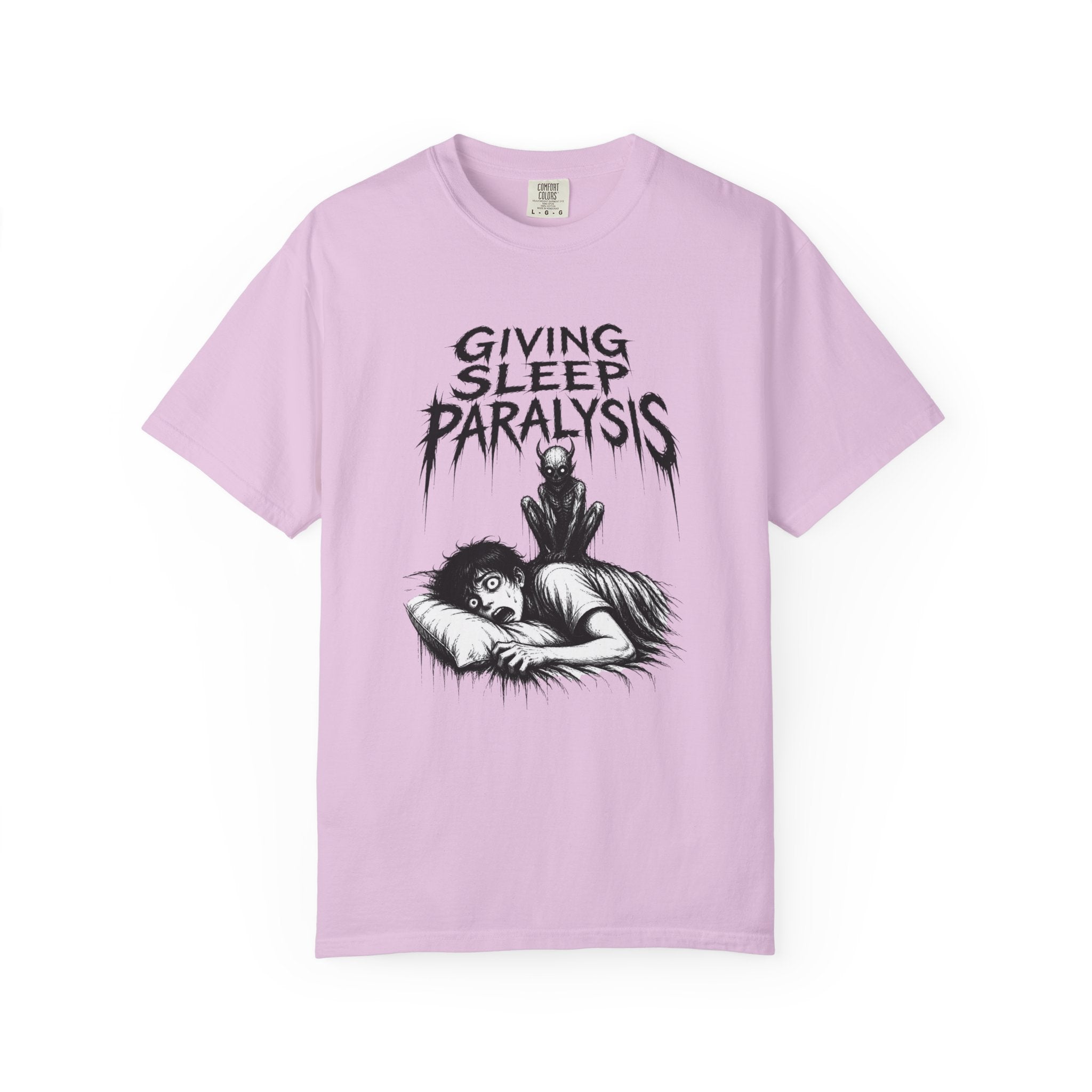 Sleep Paralysis Horror T-Shirt — "Giving Sleep Paralysis" Graphic Tee