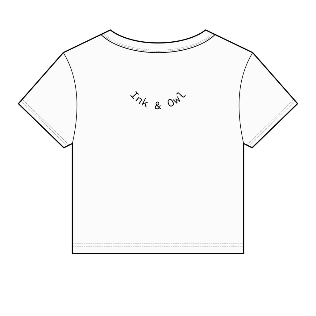 Wild Heart Crop Tee — "A soul too wild for the cage of time." Graphic Women's Baby Tee