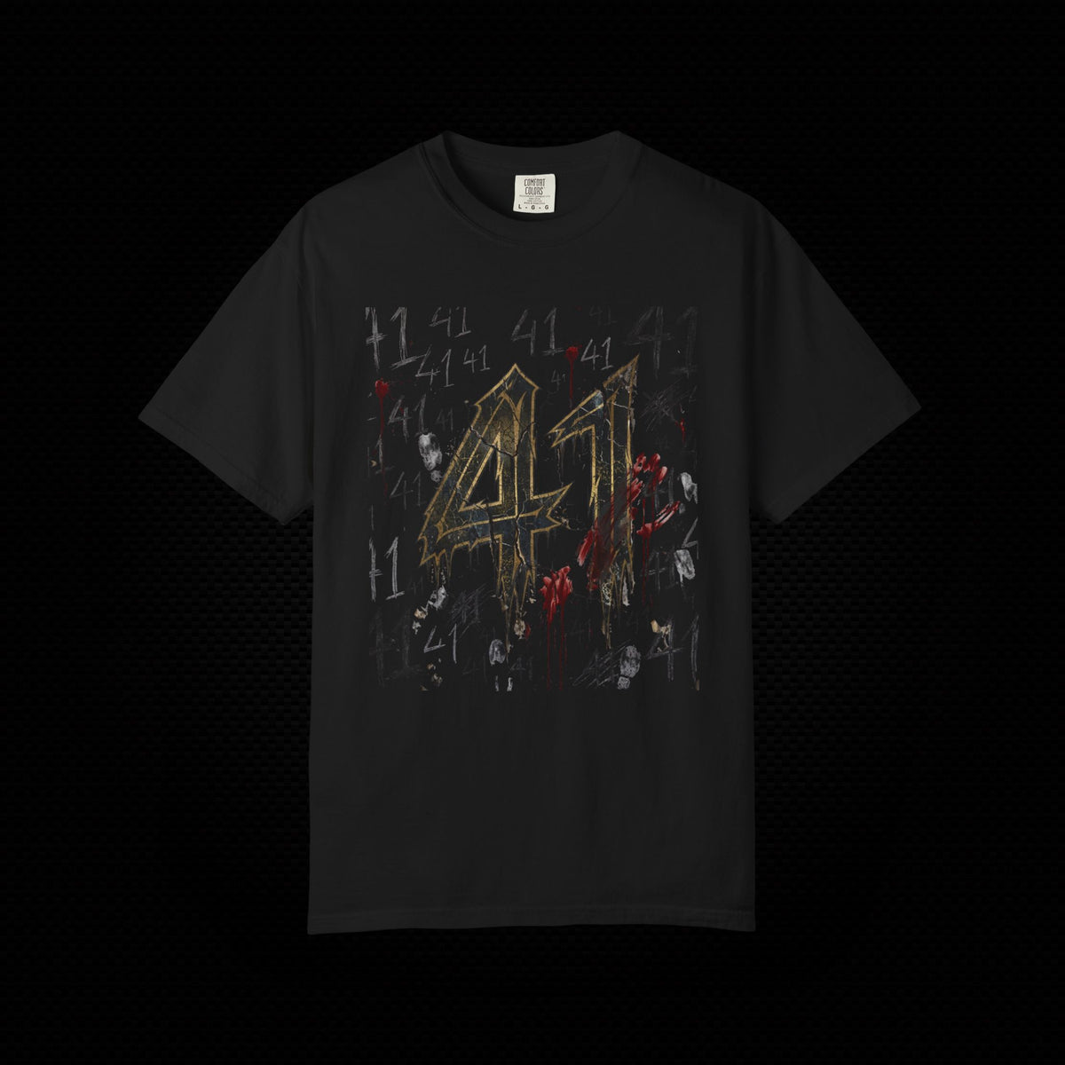 41 Graphic T-Shirt Distressed Number Tee